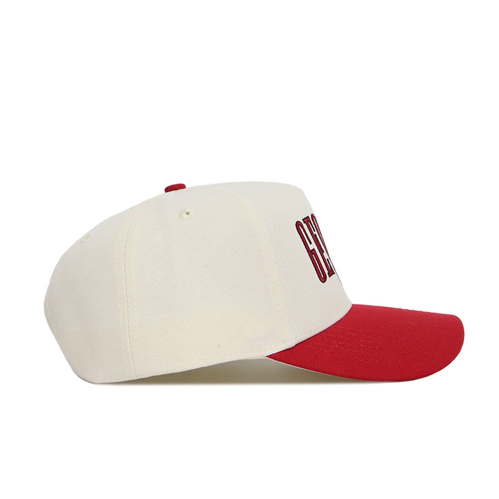 No Rivals Adult Georgia Bulldogs Red Retro Block Snapback product image