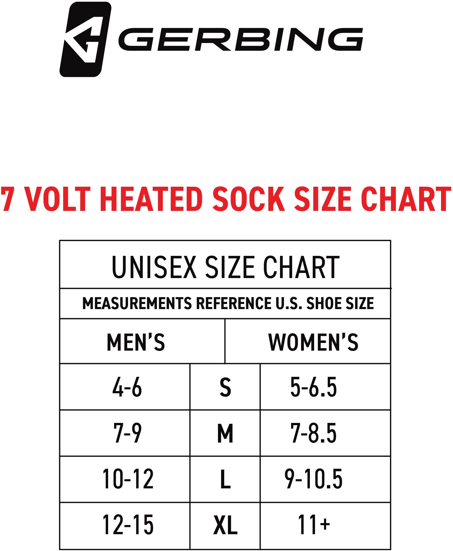 Gerbing 7V Full Foot Heated Sock Liners
