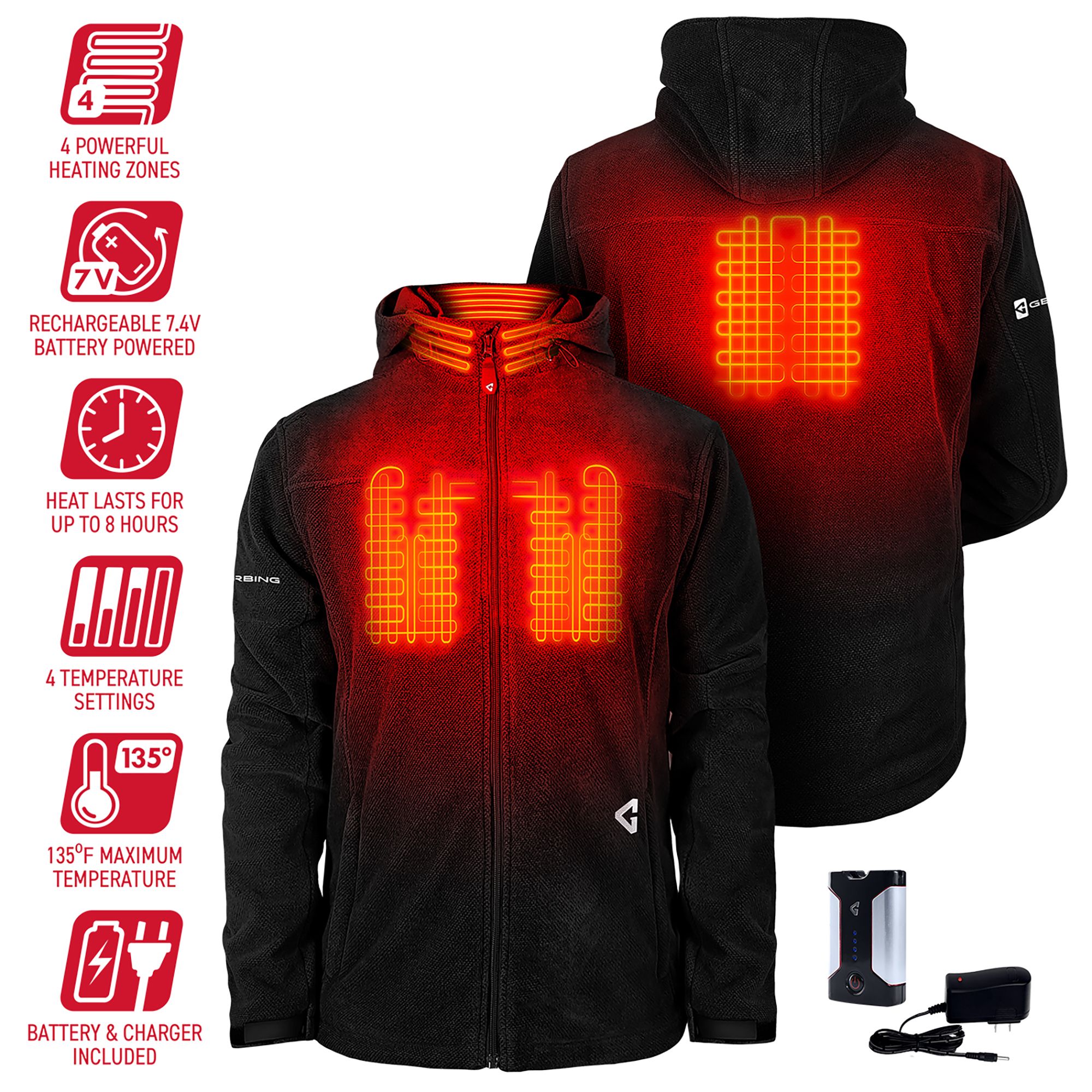Gerbing Men's 7V Thermite Fleece Heated Jacket 2.0 product image