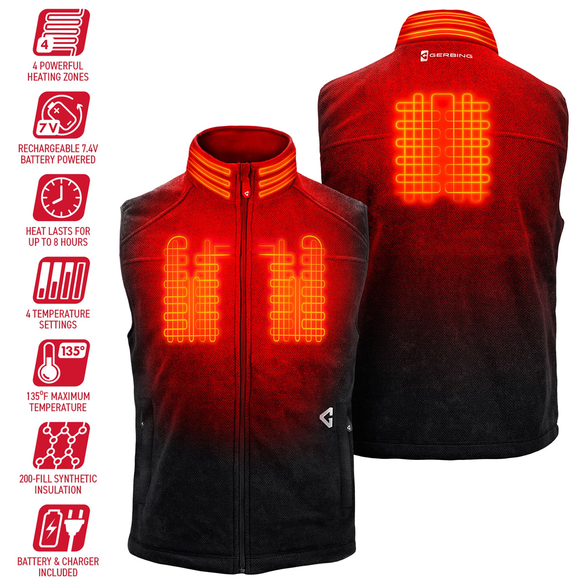 Gerbing Men's 7V Thermite Fleece Heated Vest 2.0 product image