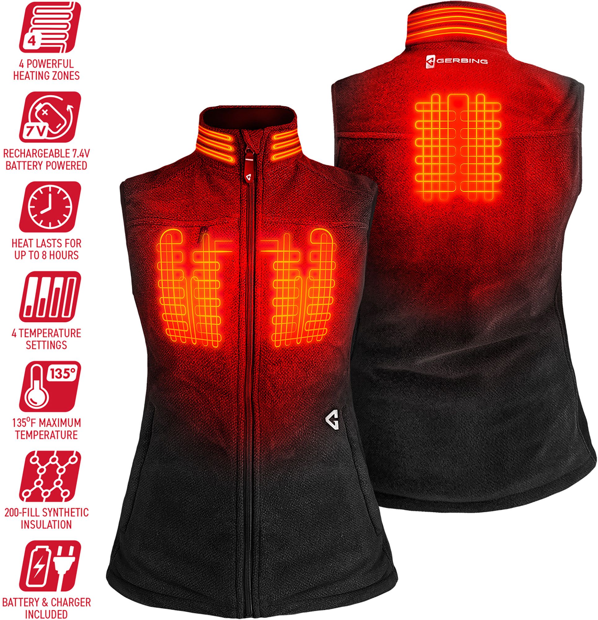 Gerbing Women's 7V Thermite Fleece Heated Vest 2.0 product image