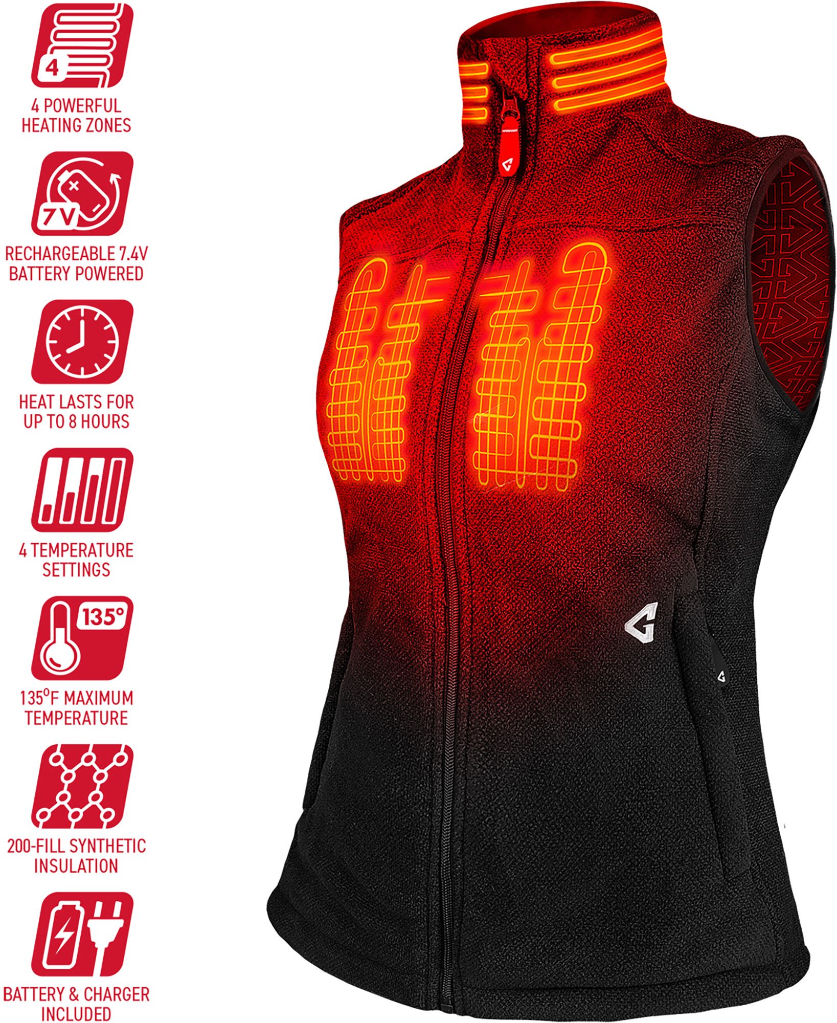 Gerbing Women's 7V Thermite Fleece Heated Vest 2.0 product image