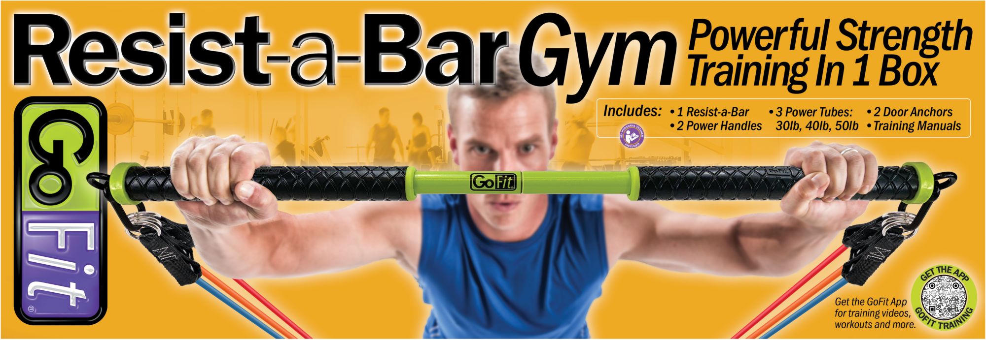 GoFit Resist-a-Bar Gym Kit product image