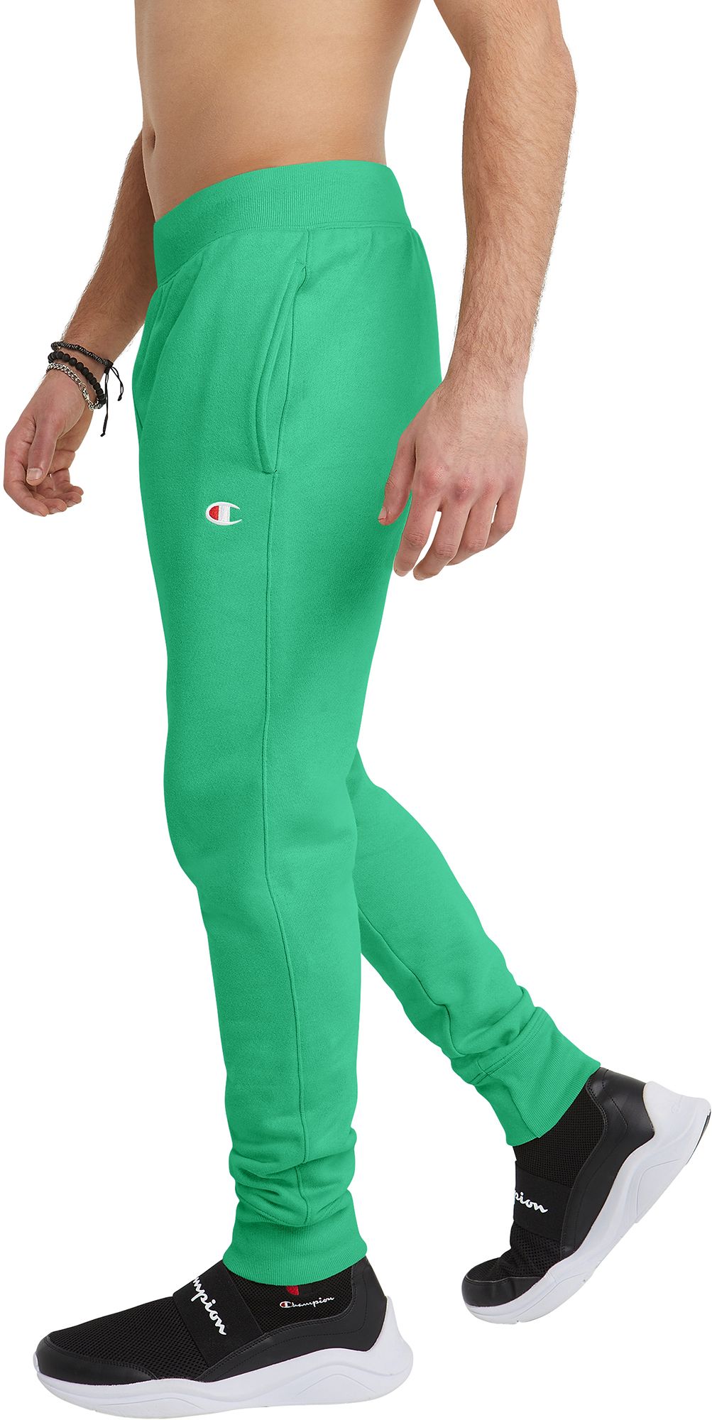 champion joggers green