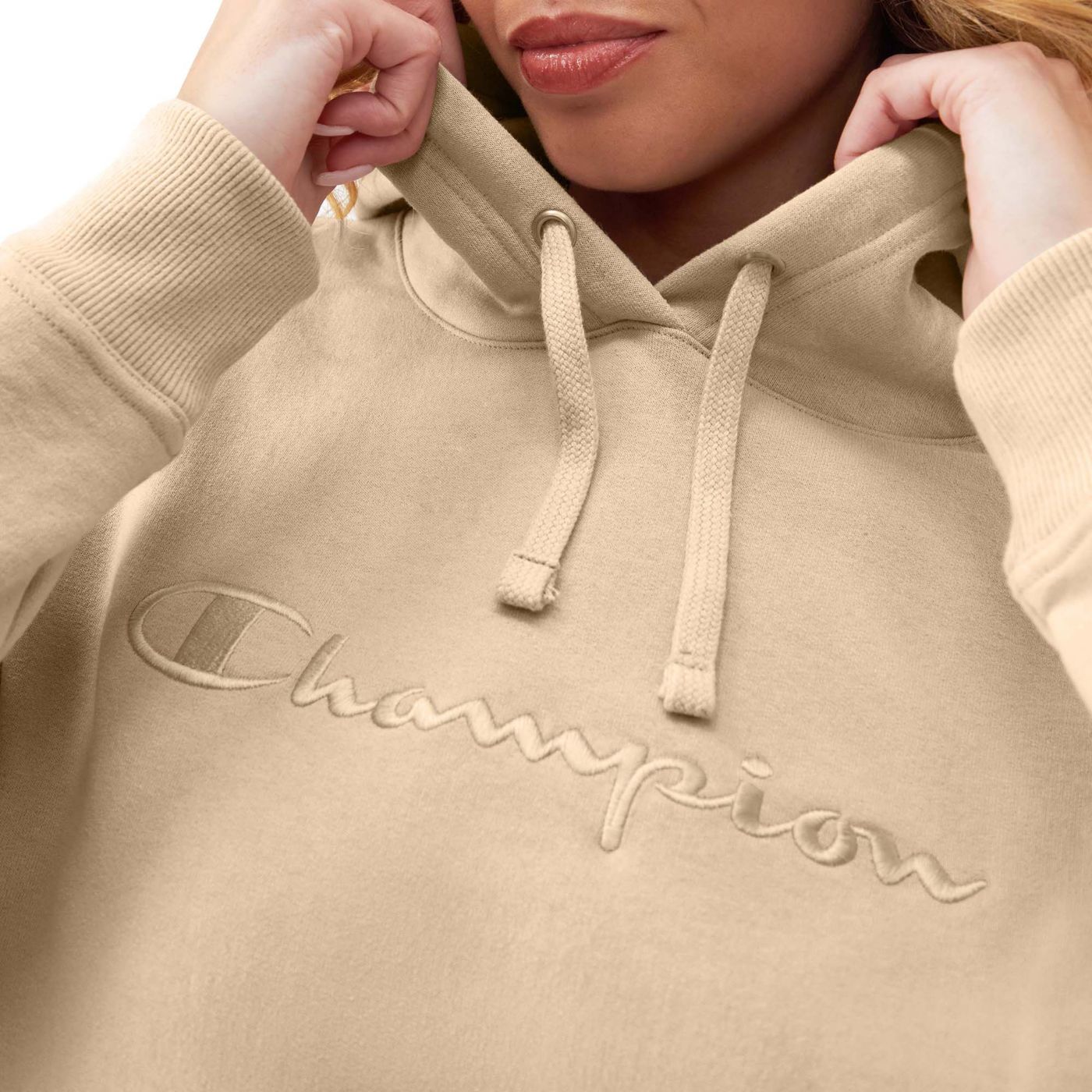 Champion sweatshirt beige damen best sale