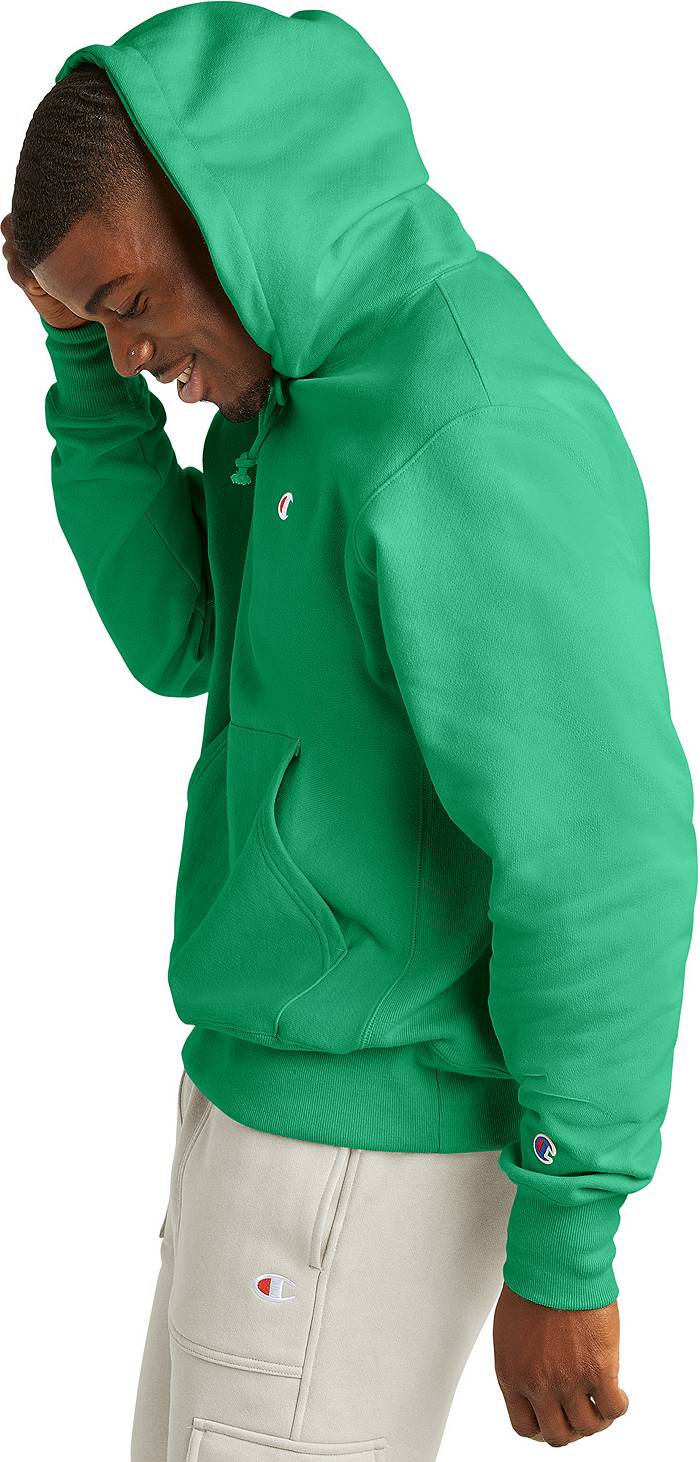 Champion Men's Reverse Weave Hoodie - Green - Hoodies