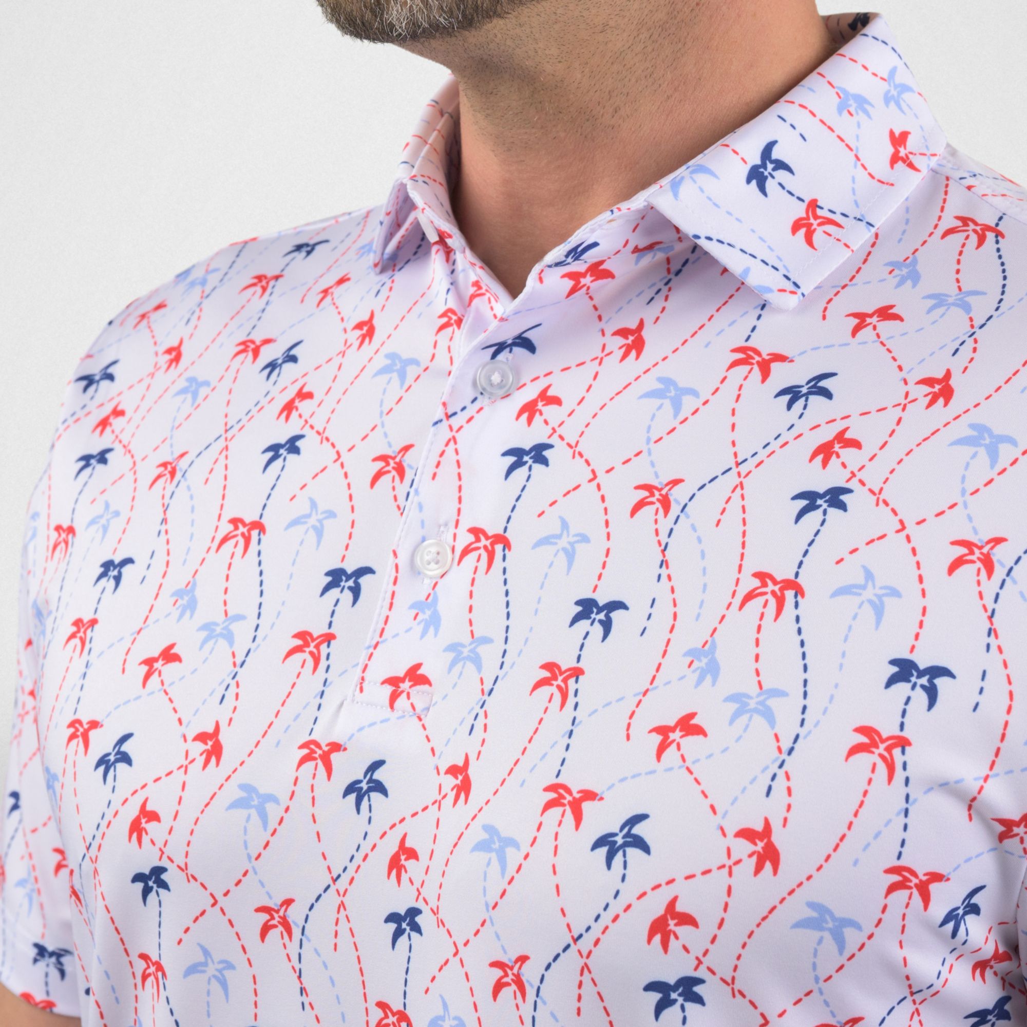 Good Good Golf Men's Tracer Palm Golf Polo product image