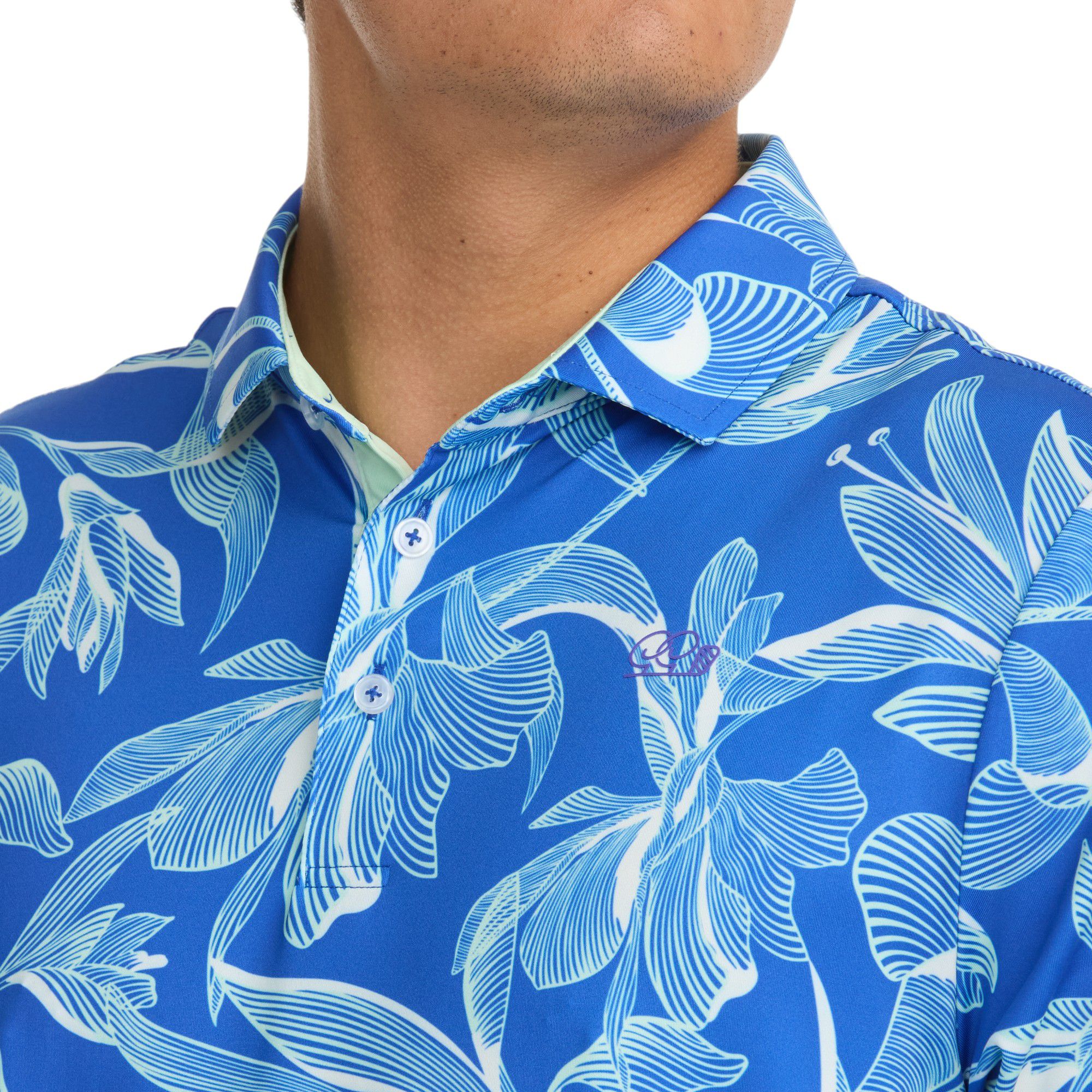 Good Good Golf Men's Lush Leaves Polo product image