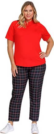 Tail Activewear Women's Short Sleeve Raglan Chest Insert Golf Top product image