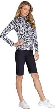 Tail Women's Long Sleeve Leopard Print 1/4 Golf Shirt product image