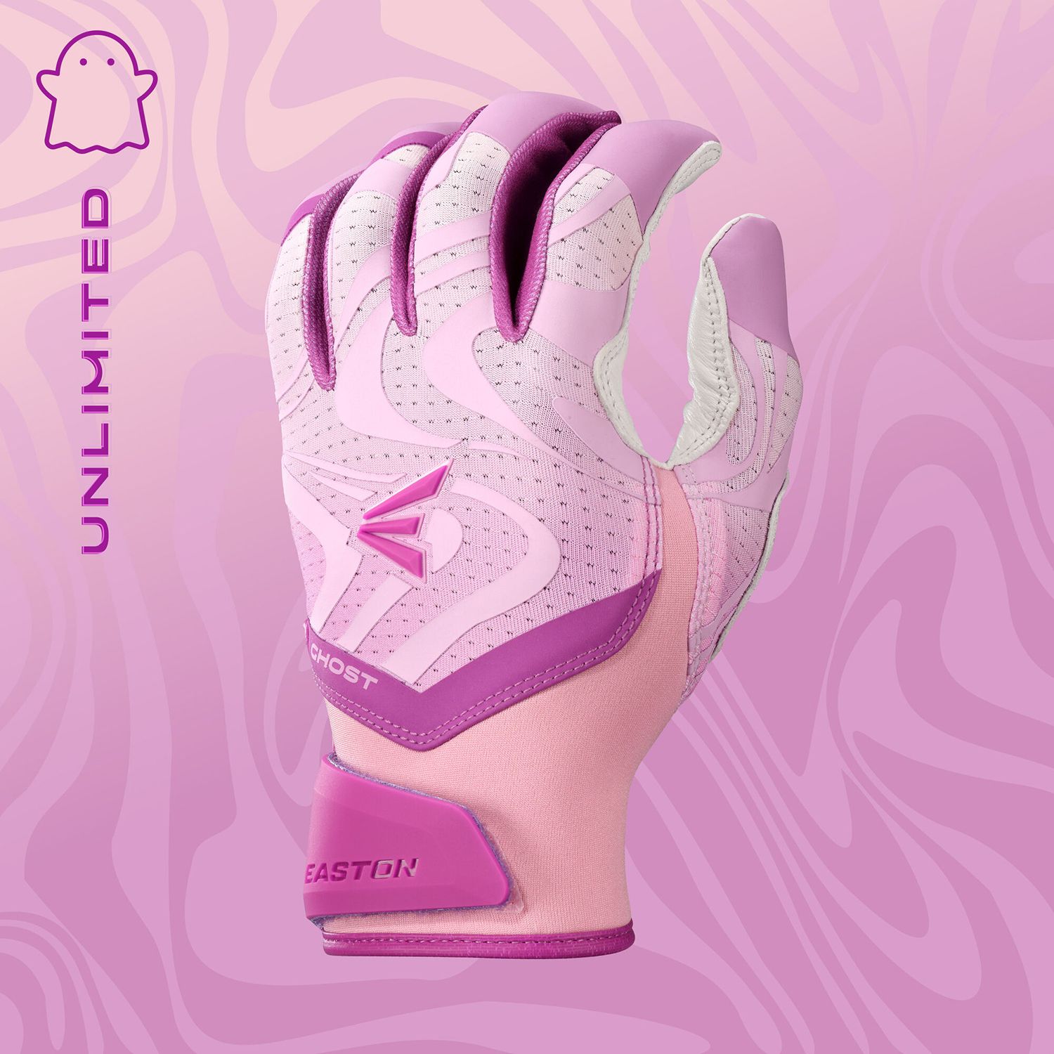 Easton Adult Ghost Ethos Unlimited Lilac Fastpitch Batting Gloves product image