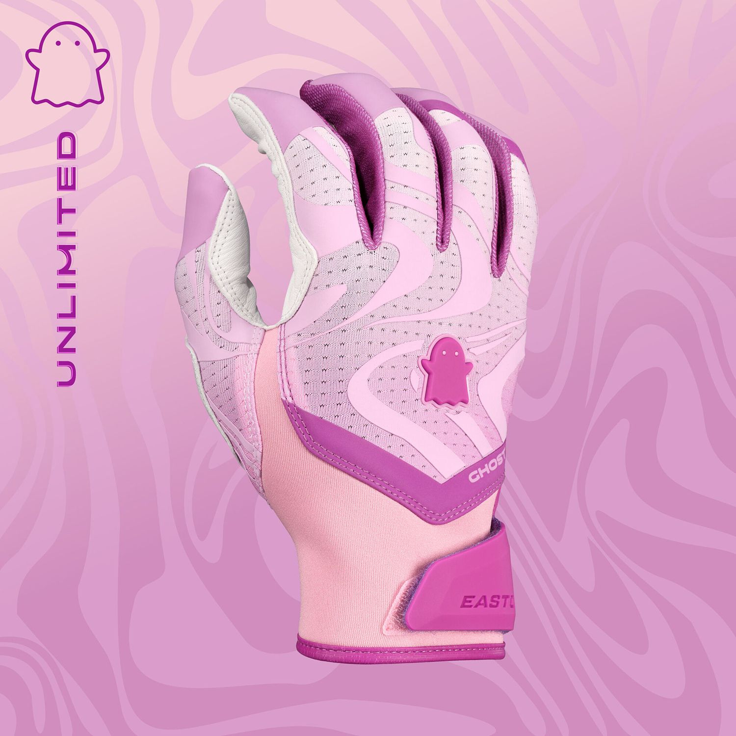 Easton Adult Ghost Ethos Unlimited Lilac Fastpitch Batting Gloves product image
