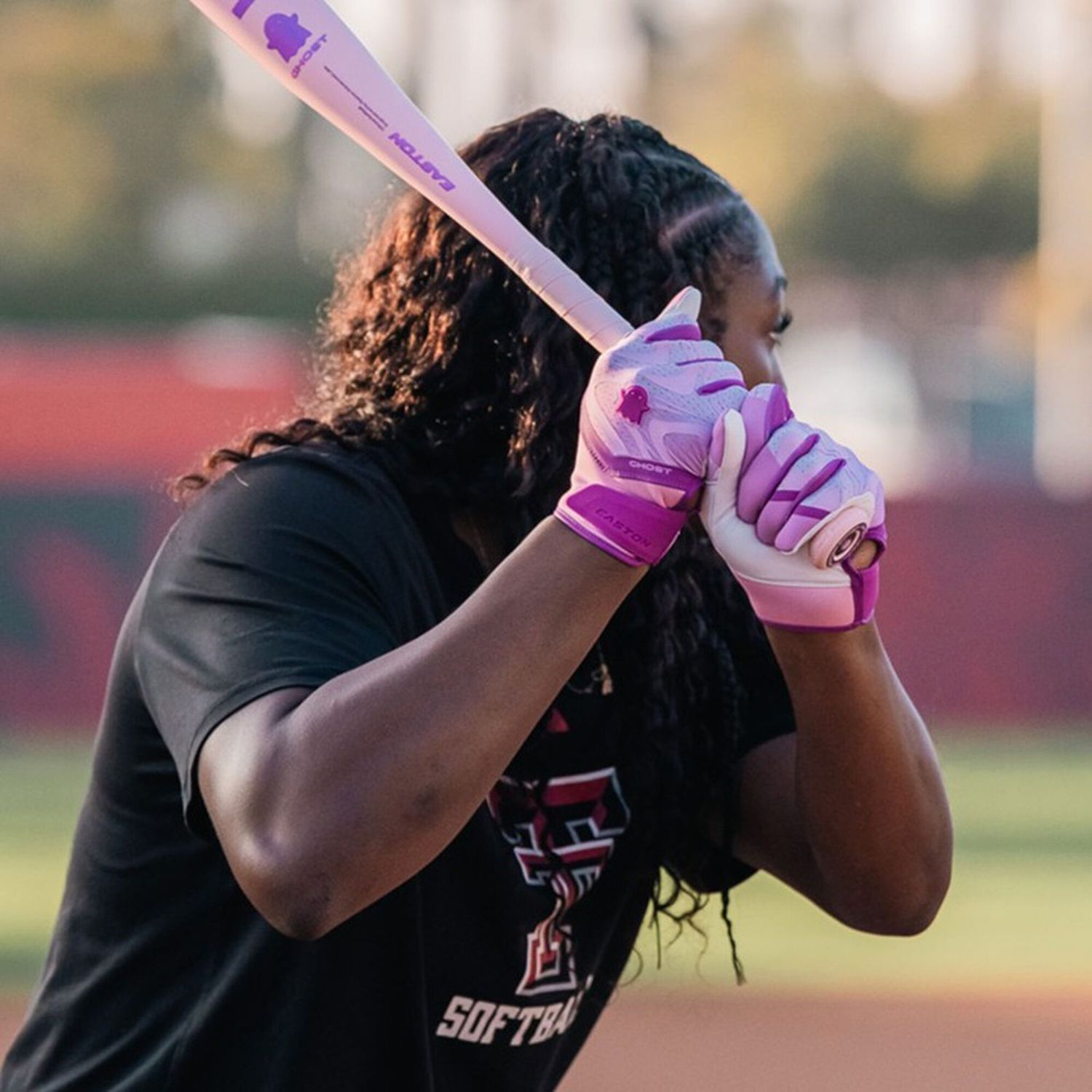 Easton Adult Ghost Ethos Unlimited Lilac Fastpitch Batting Gloves product image