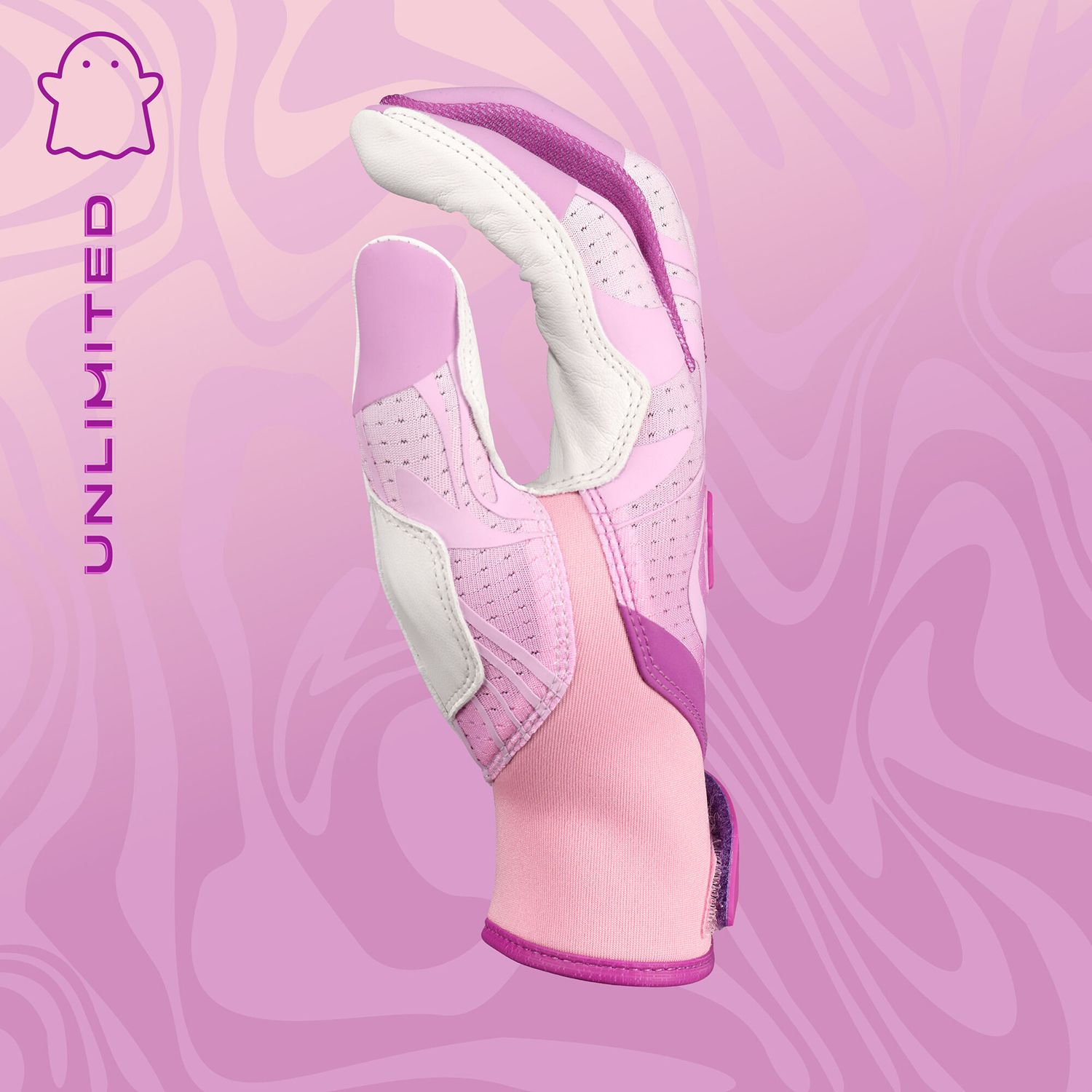 Easton Adult Ghost Ethos Unlimited Lilac Fastpitch Batting Gloves product image