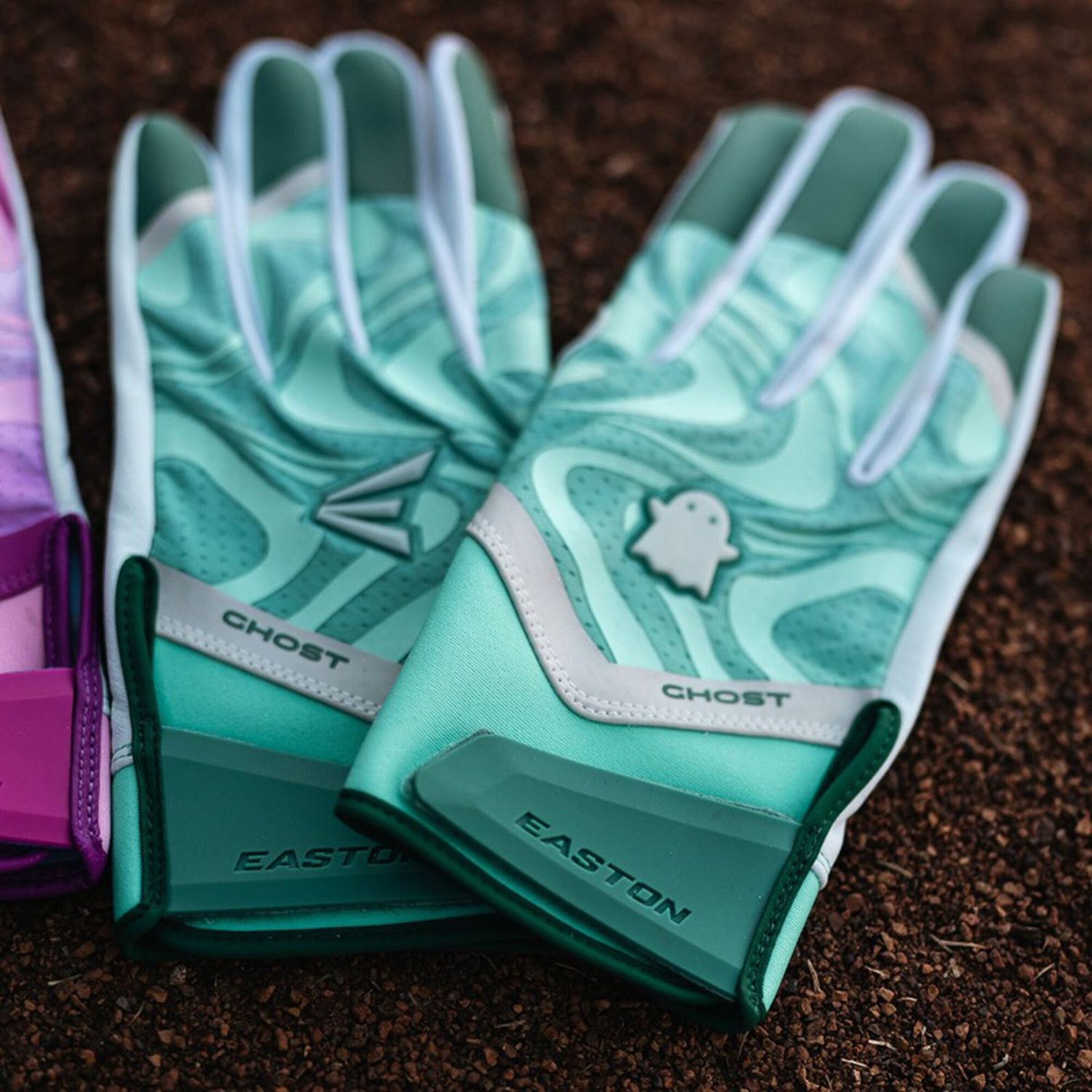 Easton Youth Ghost Ethos Unlimited Green Fastpitch Batting Gloves product image