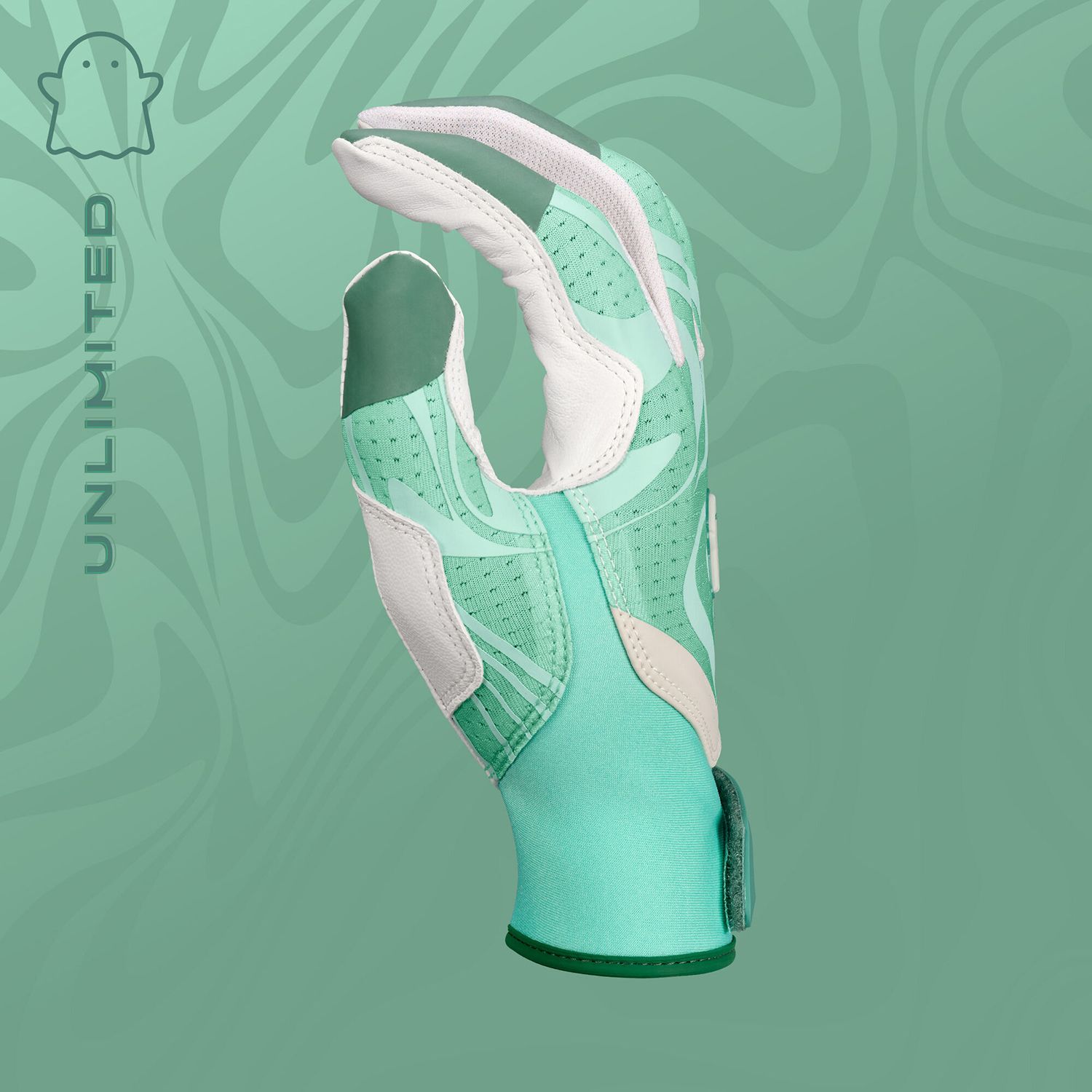 Easton Youth Ghost Ethos Unlimited Green Fastpitch Batting Gloves product image