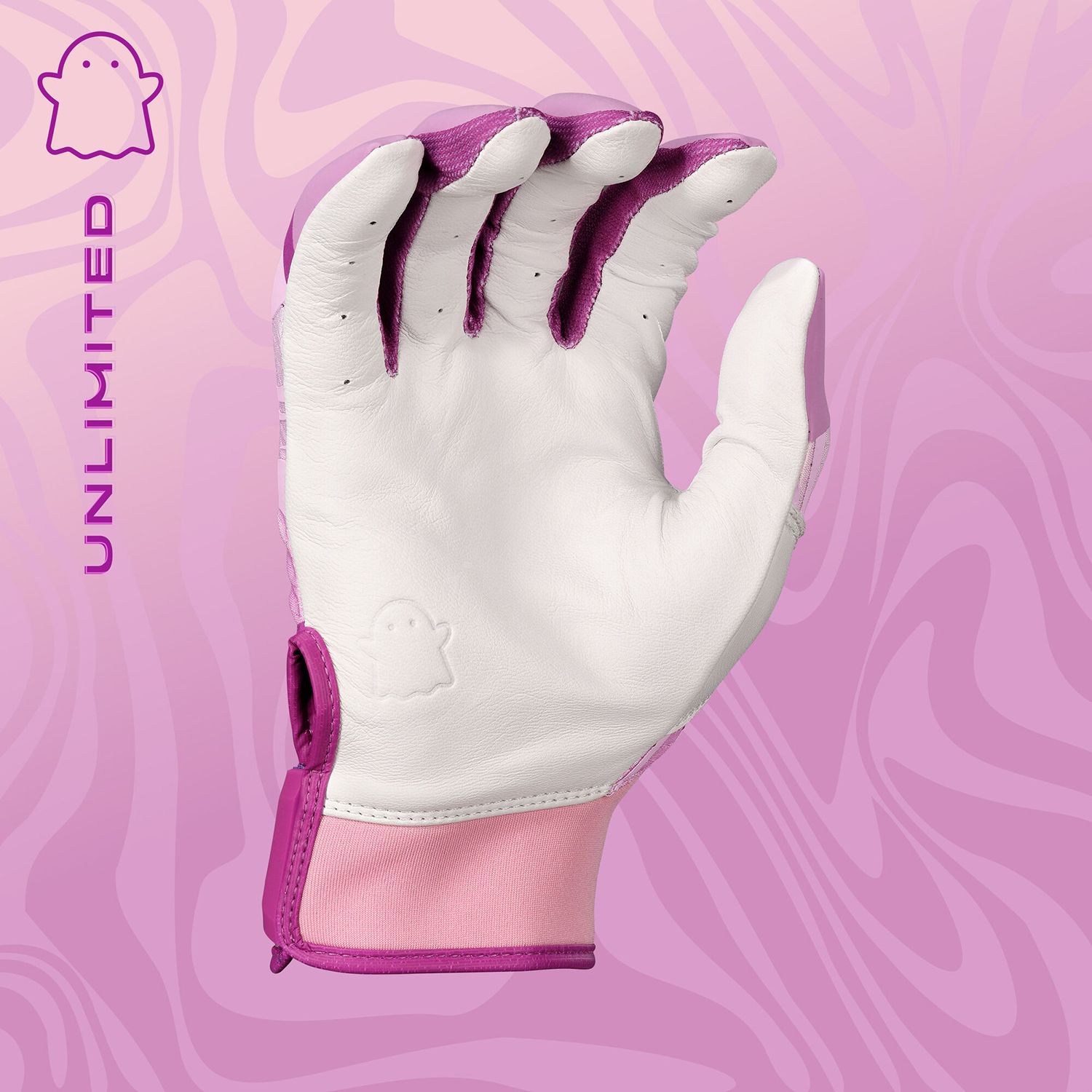 Easton Youth Ghost Ethos Unlimited Lilac Fastpitch Batting Gloves product image