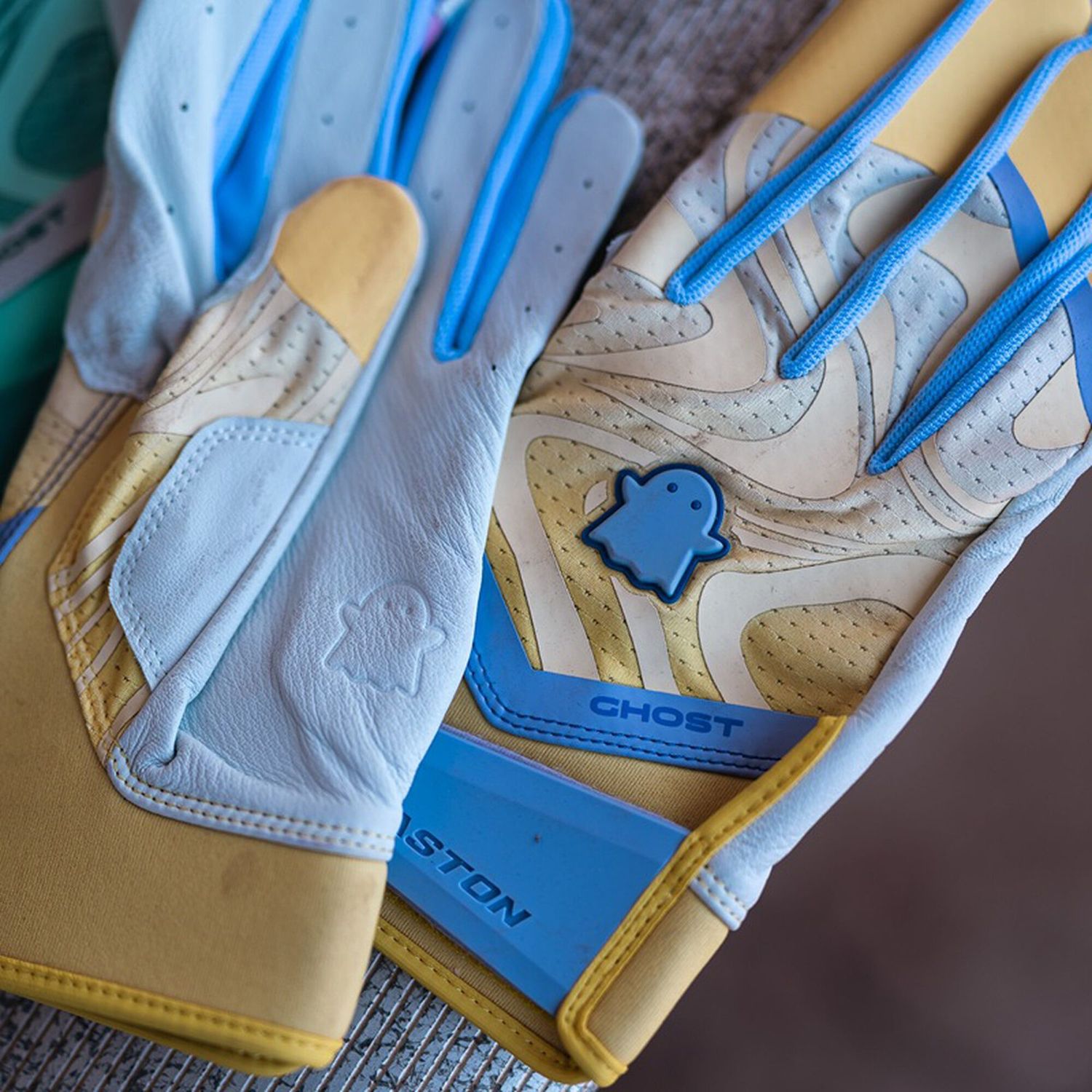 Easton Youth Ghost Ethos Unlimited Yellow Fastpitch Batting Gloves product image