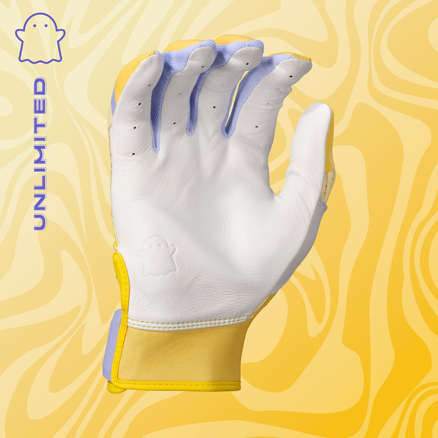 Easton Youth Ghost Ethos Unlimited Yellow Fastpitch Batting Gloves product image