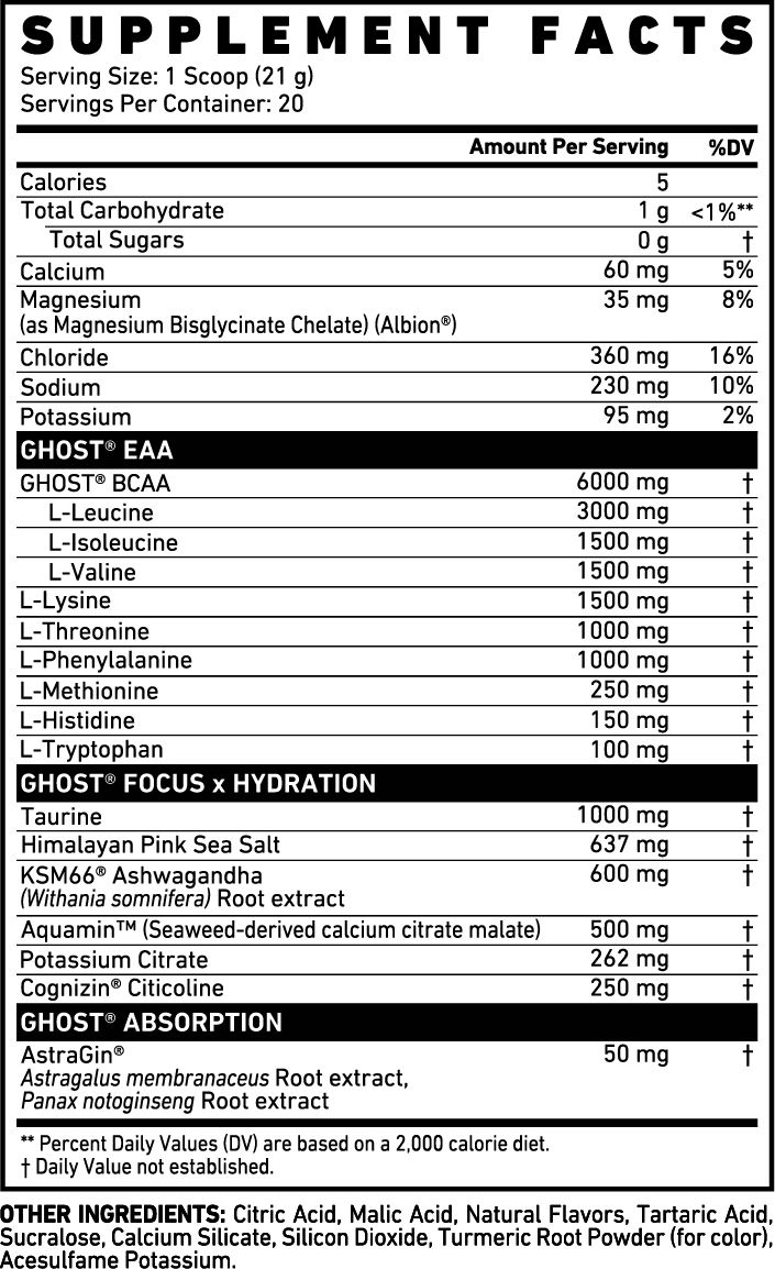 Ghost Intra EAA BCAA Hydration Powder – 20 Servings product image