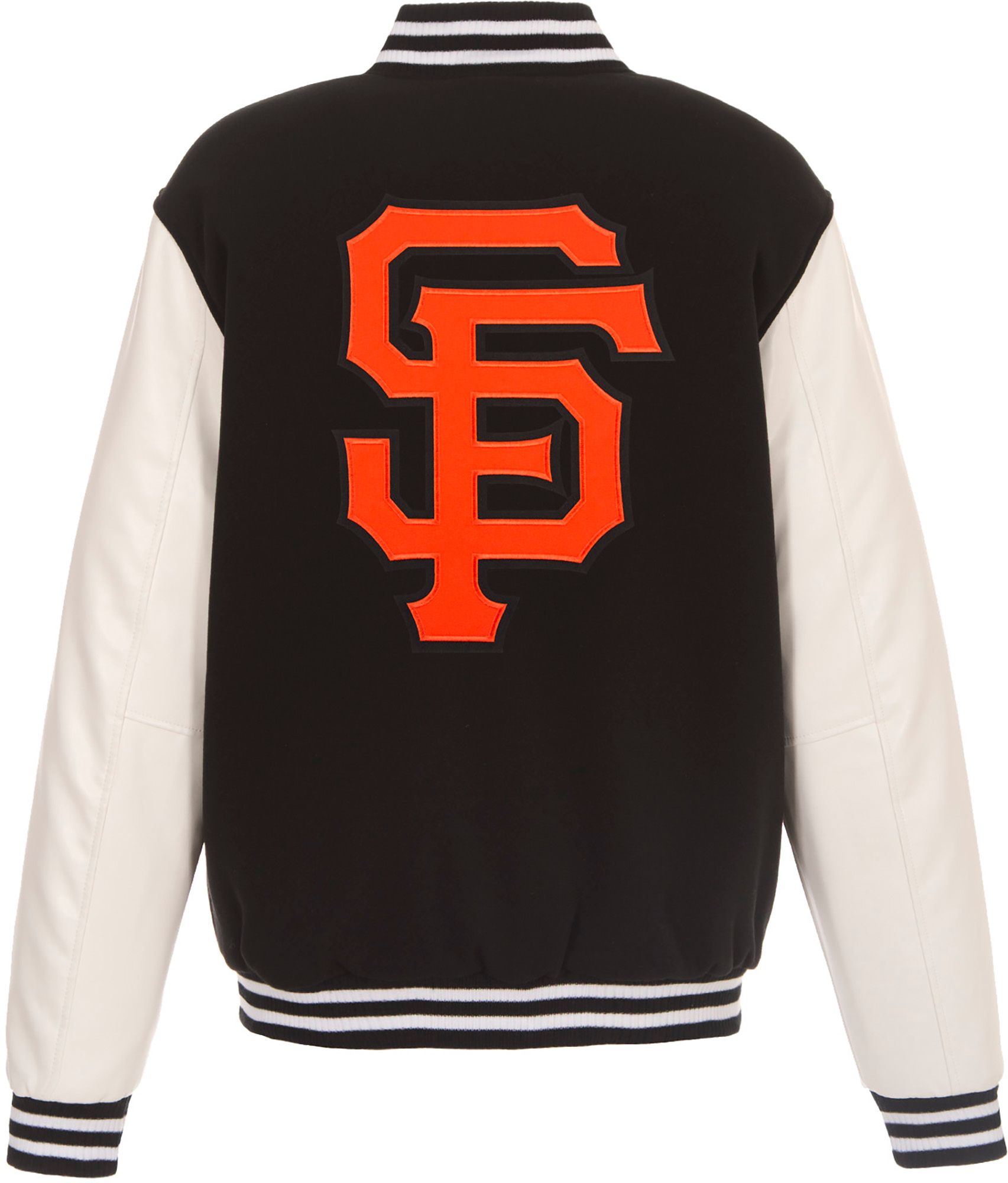 JH Design Men's San Francisco Giants Black Reversible  Varsity Jacket product image