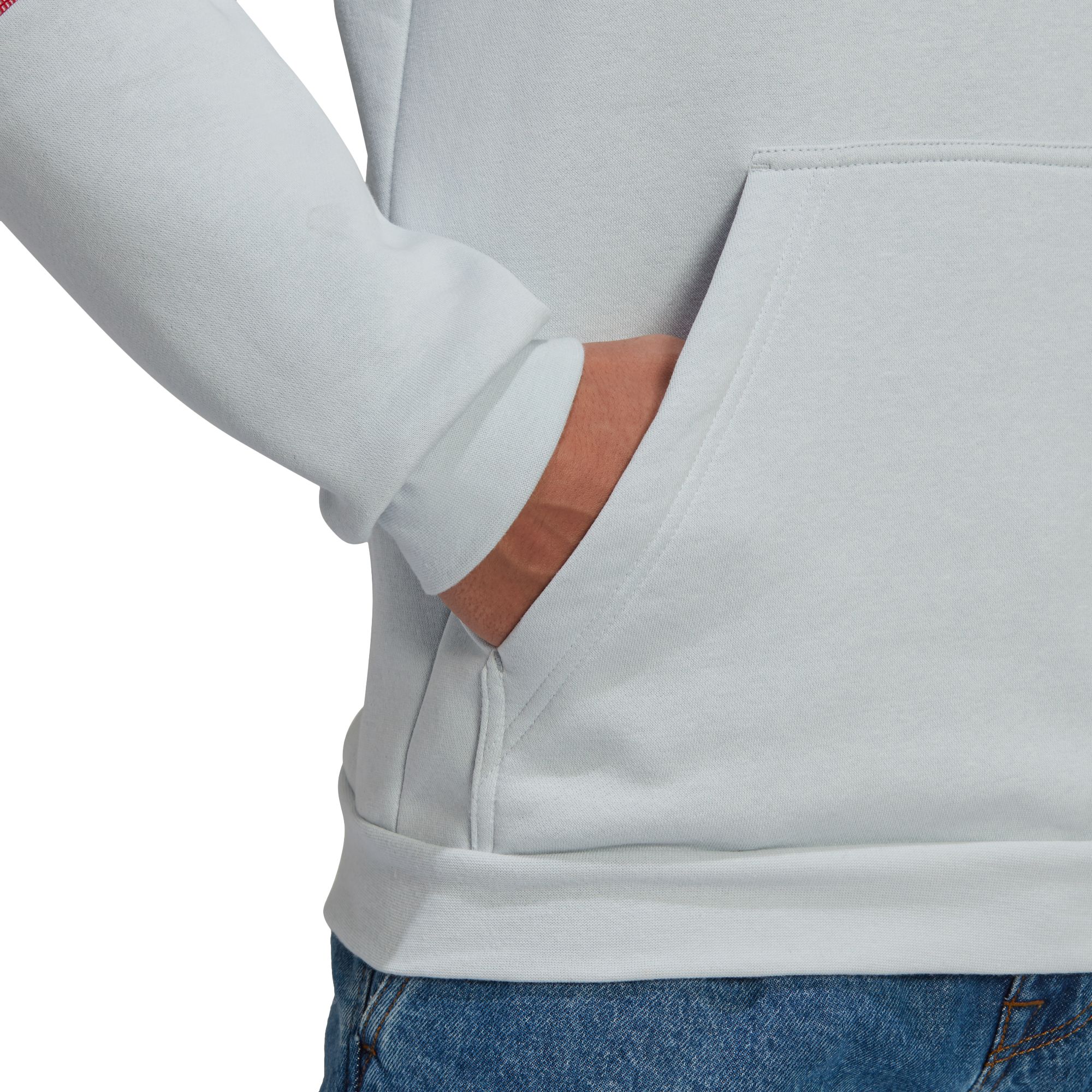 adidas Men's New York Red Bulls Travel Grey Pullover Hoodie product image