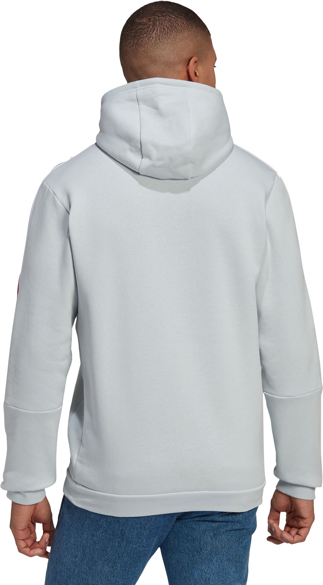 adidas Men's New York Red Bulls Travel Grey Pullover Hoodie product image