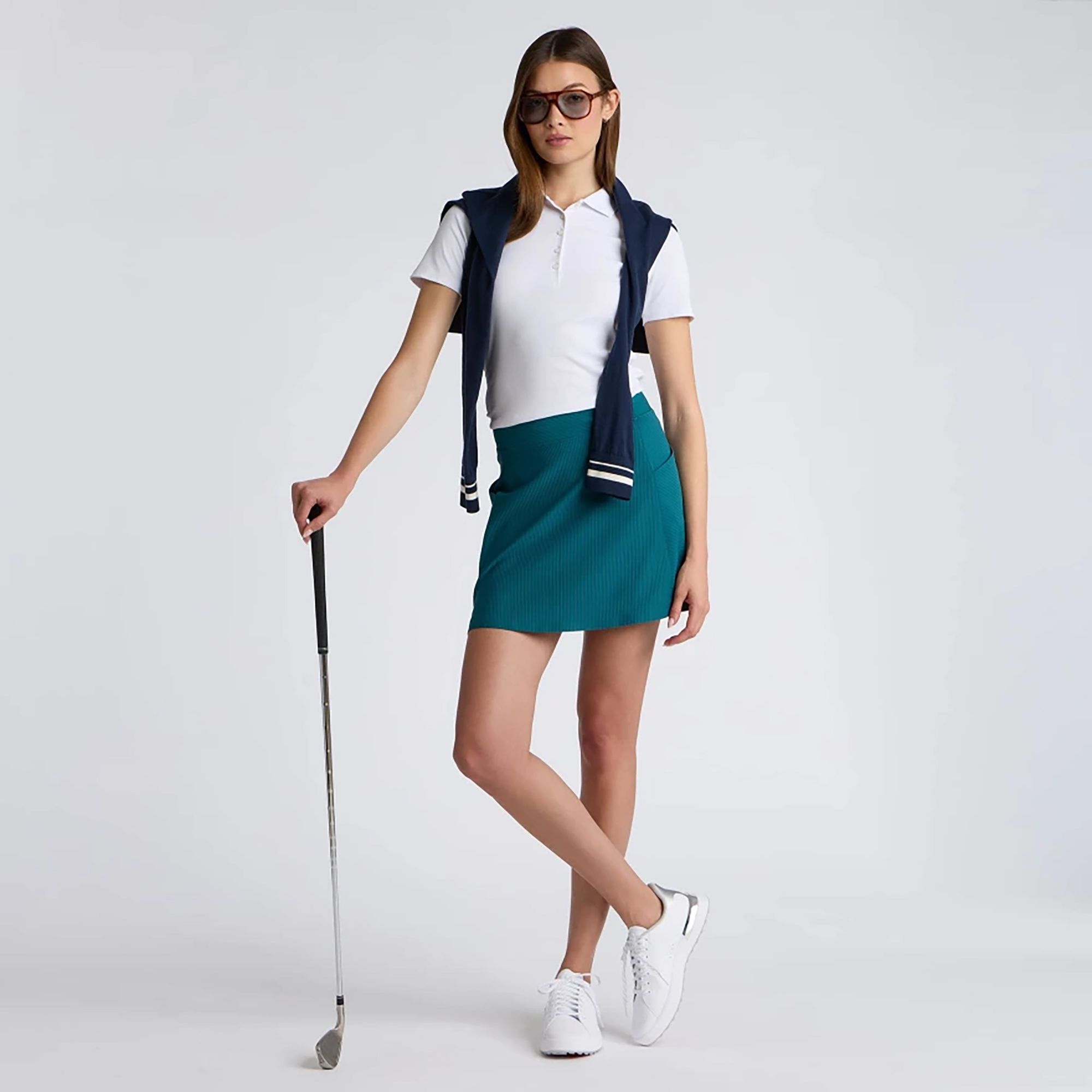 G/FORE Women's 16” 2-Tone Rib Knockout A-Line Golf Skort product image