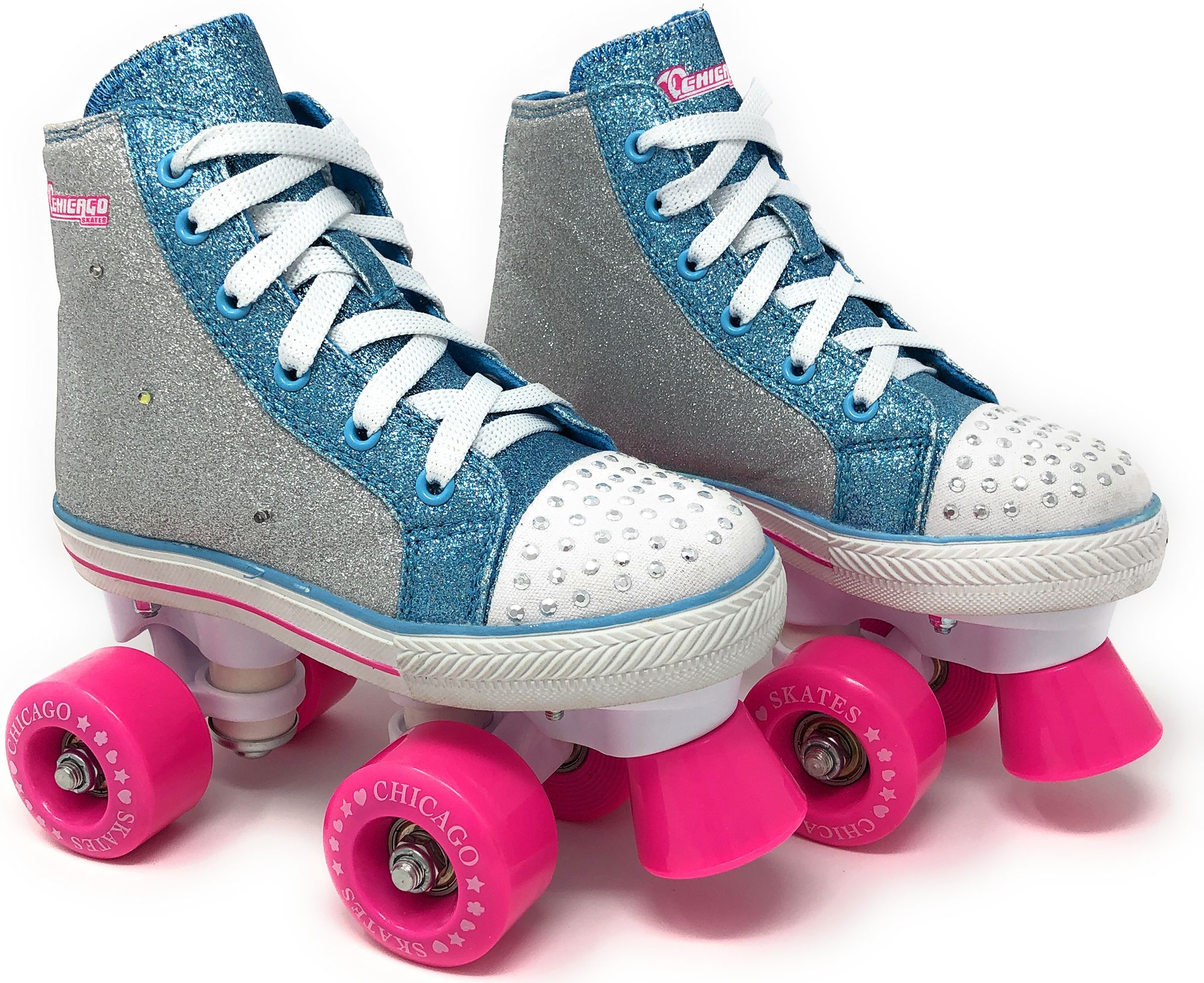 Chicago Skates Girls' Glitter Jr. Quad Roller Skates product image