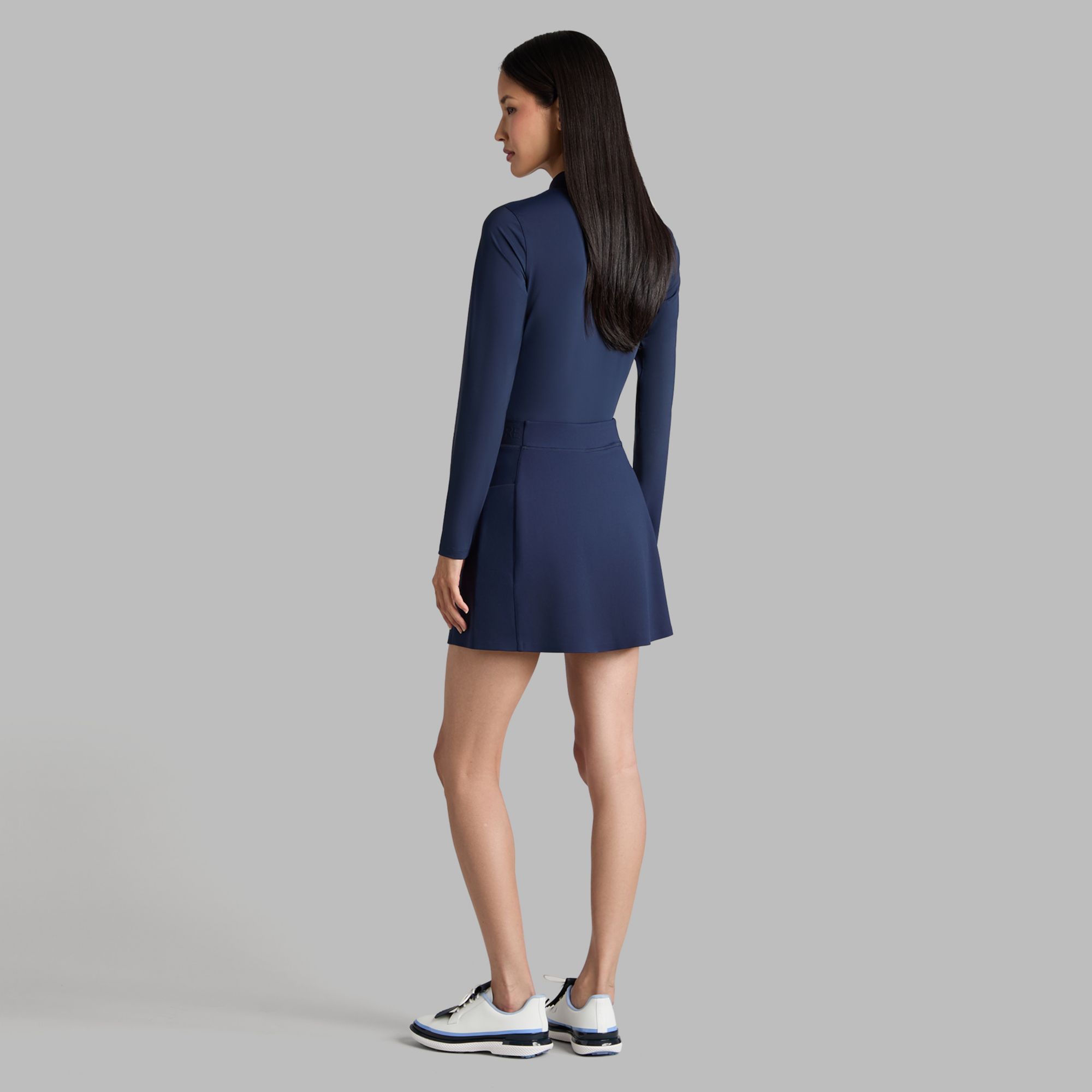 G/FORE Women's Silky Tech Nylon Long Sleeve ¼ Zip Golf Polo product image
