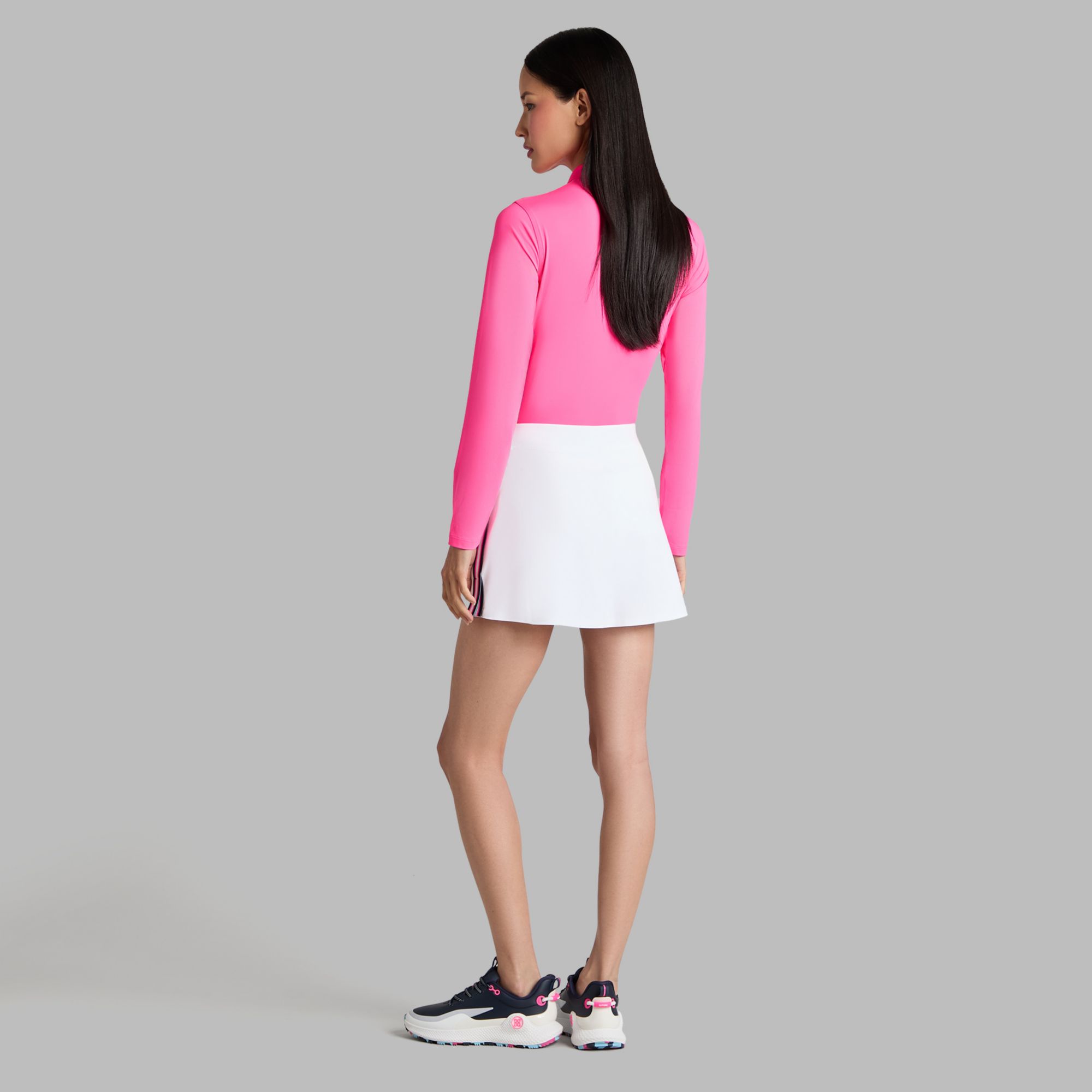 G/FORE Women's Silky Tech Nylon Long Sleeve ¼ Zip Golf Polo product image