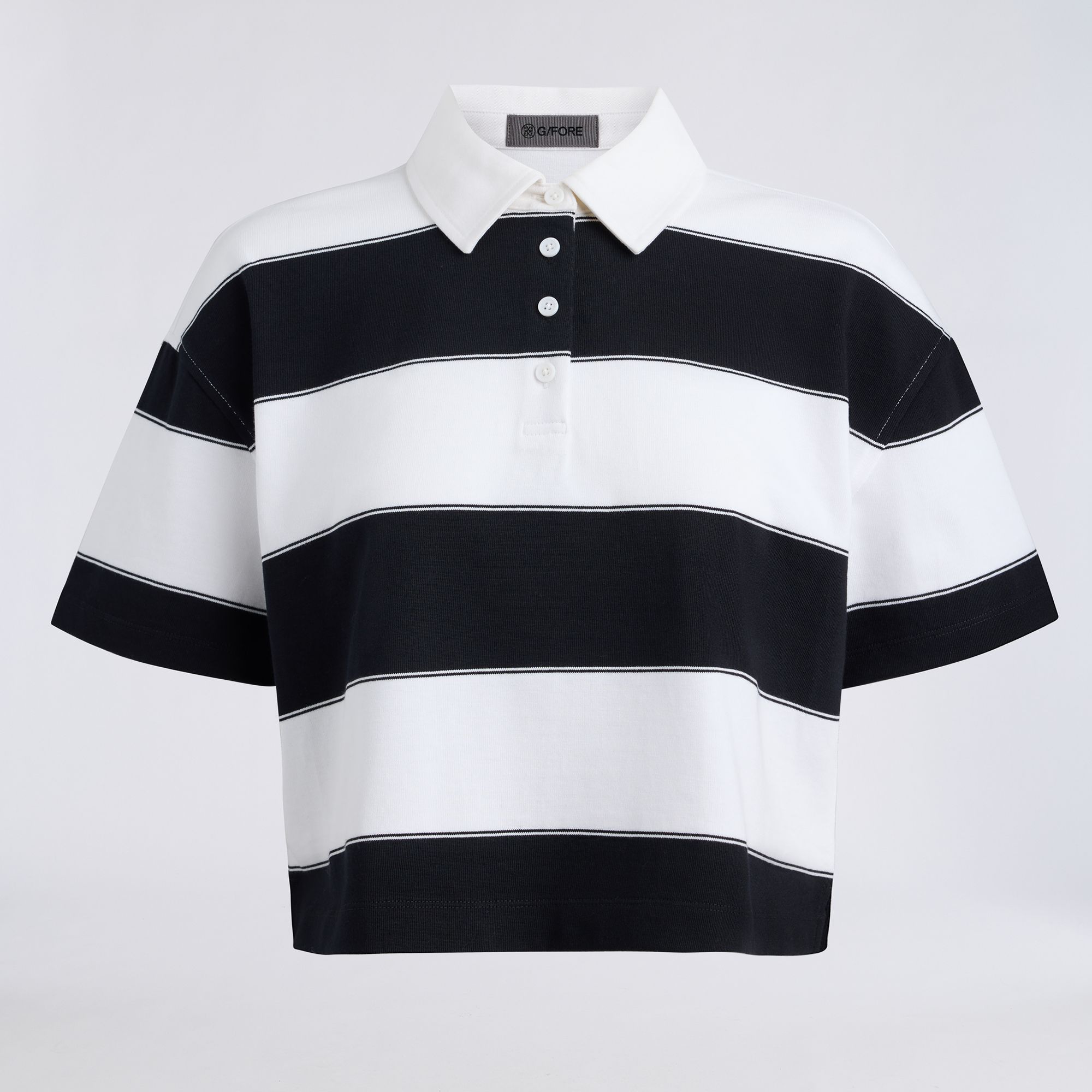 G/FORE Women's Striped It Boxy Rugby Golf Polo product image