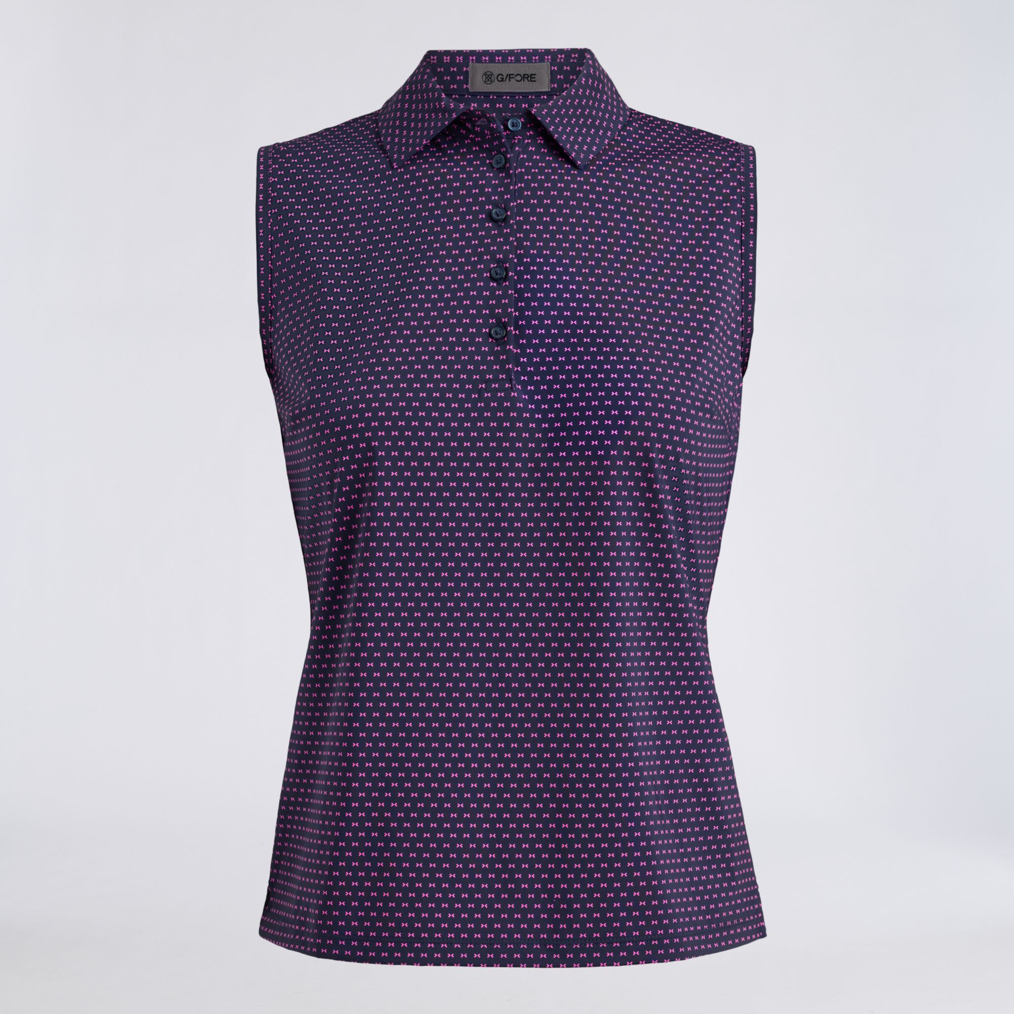 G/FORE Women's Geo 2 Silky Tech Nylon Sleeveless Golf Polo product image
