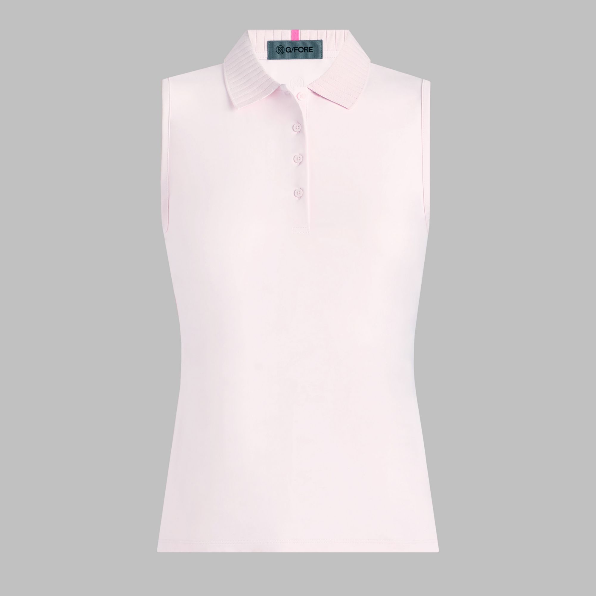 G/FORE Women's Pleated Collar Silky Tech Nylon Sleeveless Golf Polo product image