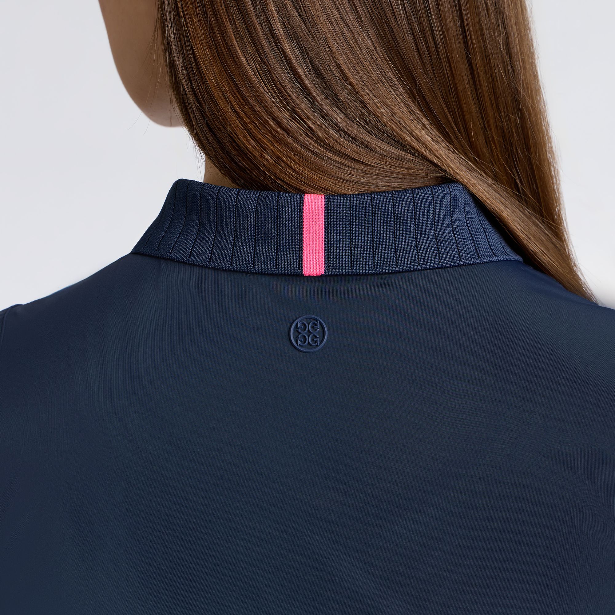 G/FORE Women's Pleated Collar Silky Tech Nylon Sleeveless Golf Polo product image