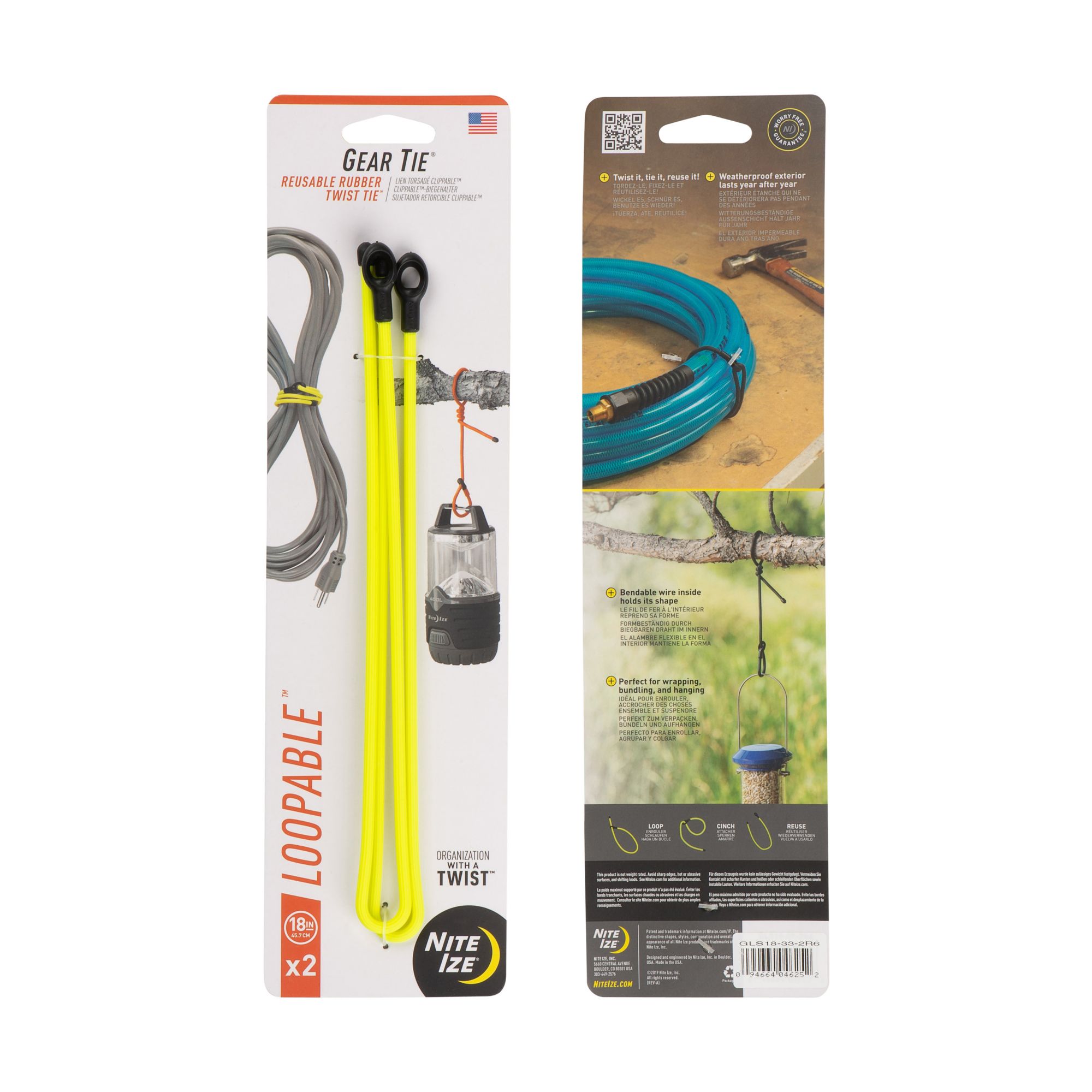 Nite Ize Gear Tie 18” Loopable Twist Tie – 2 Pack product image