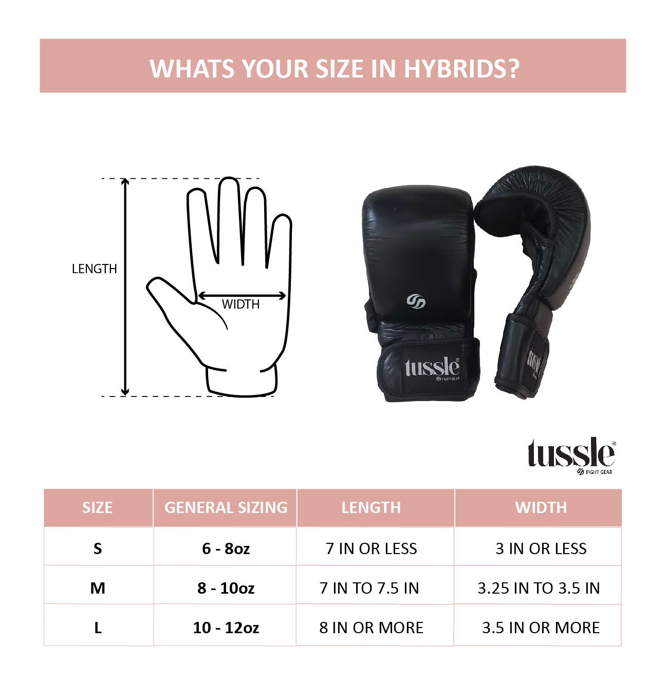 Tussle Women's Hybrid Boxing Gloves product image