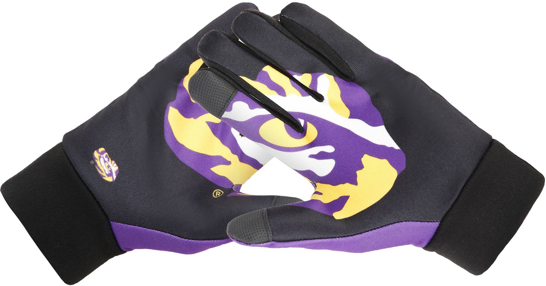 FOCO LSU Tigers Palm Logo Texting Gloves product image