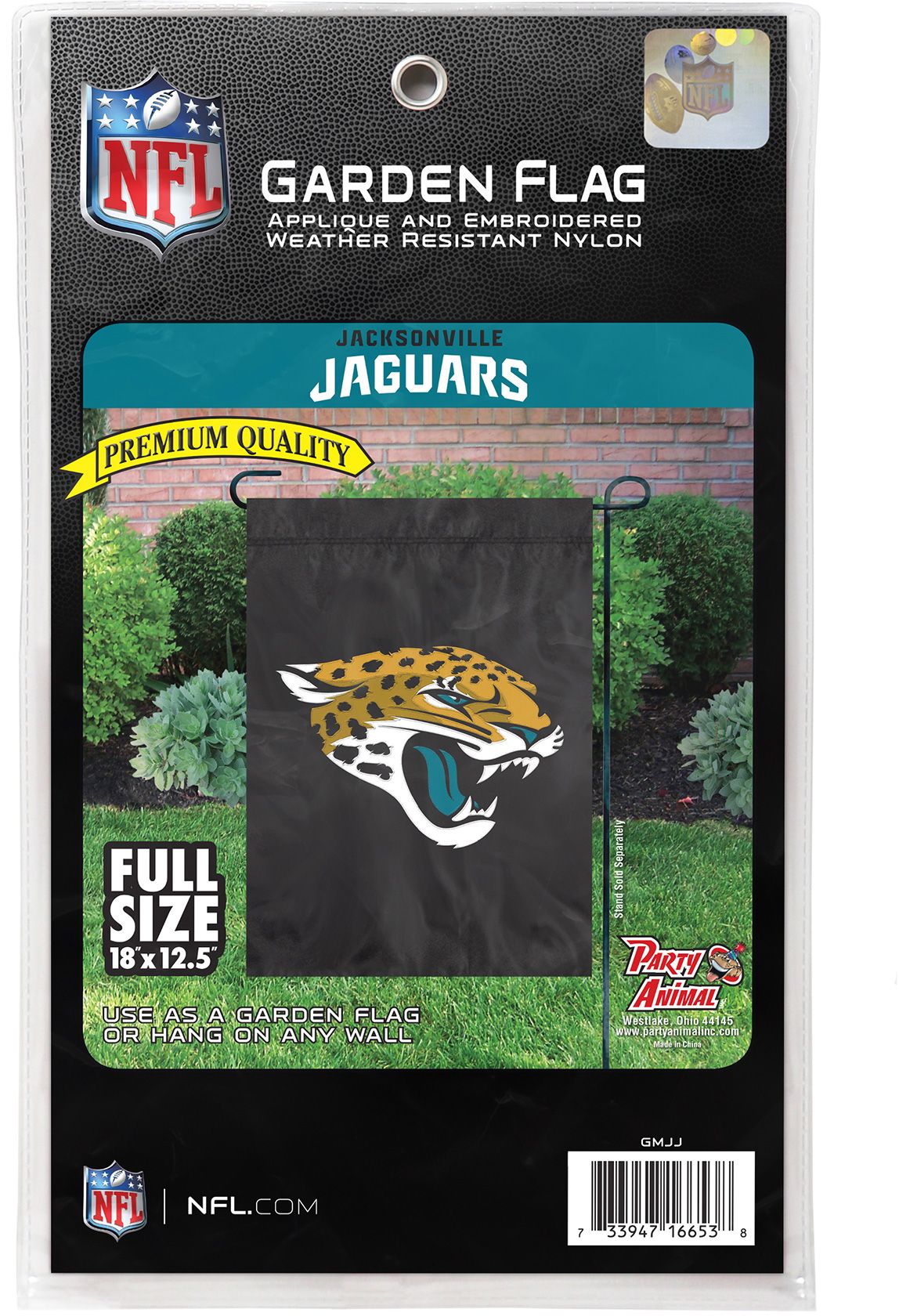 Party Animal Jacksonville Jaguars Premium Garden Flag product image