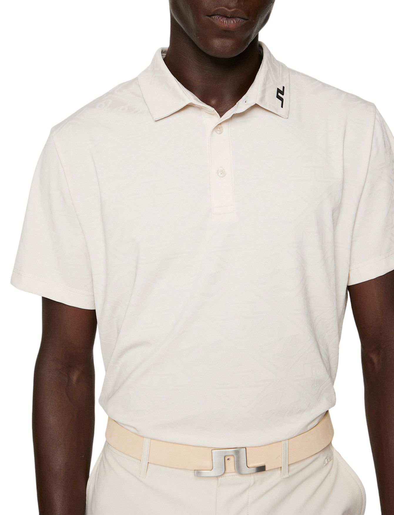 J.Lindeberg Men's Bison Regular Jacquard Golf Polo product image