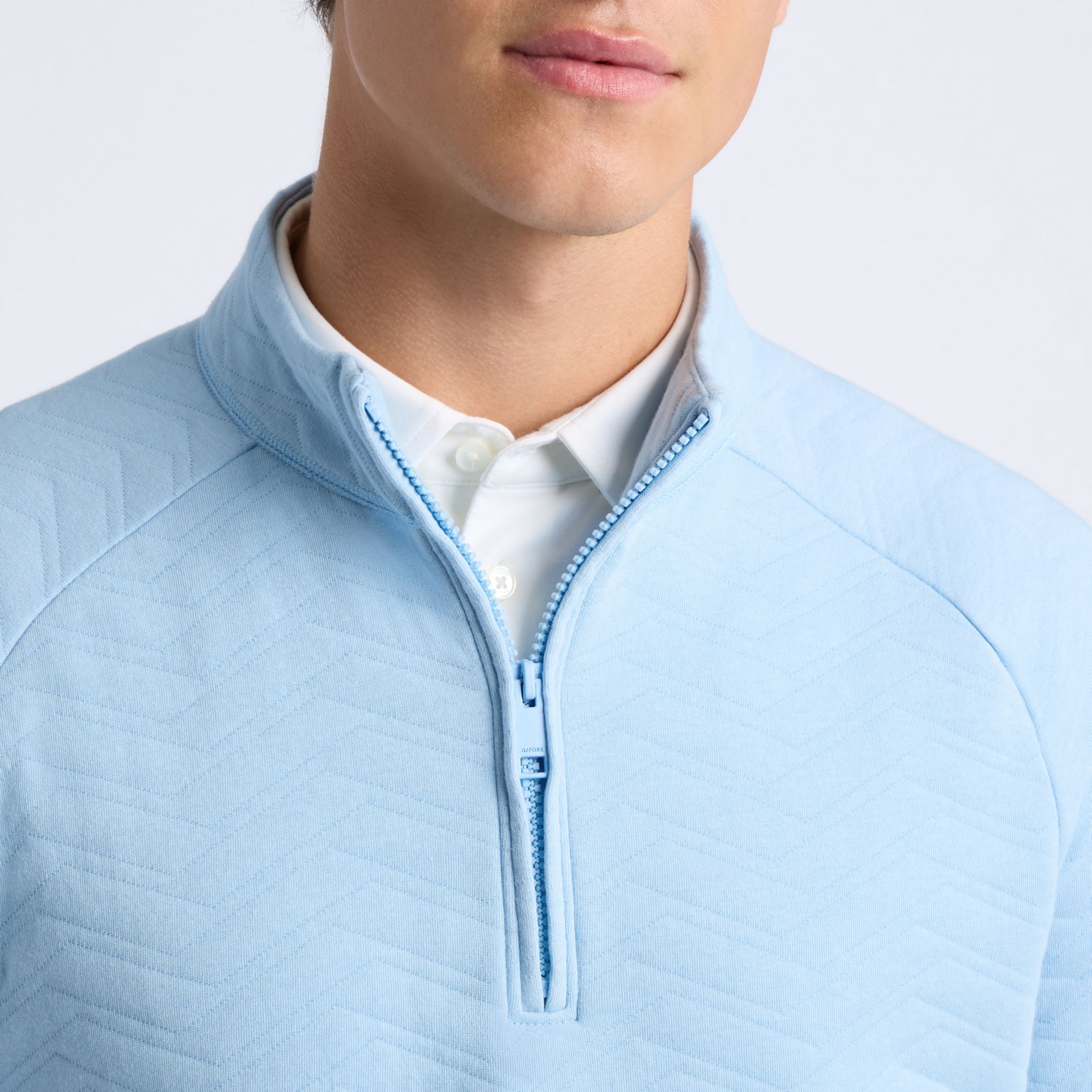 G/FORE Men's Dunes Cotton Quilted ¼ Zip Golf Pullover product image