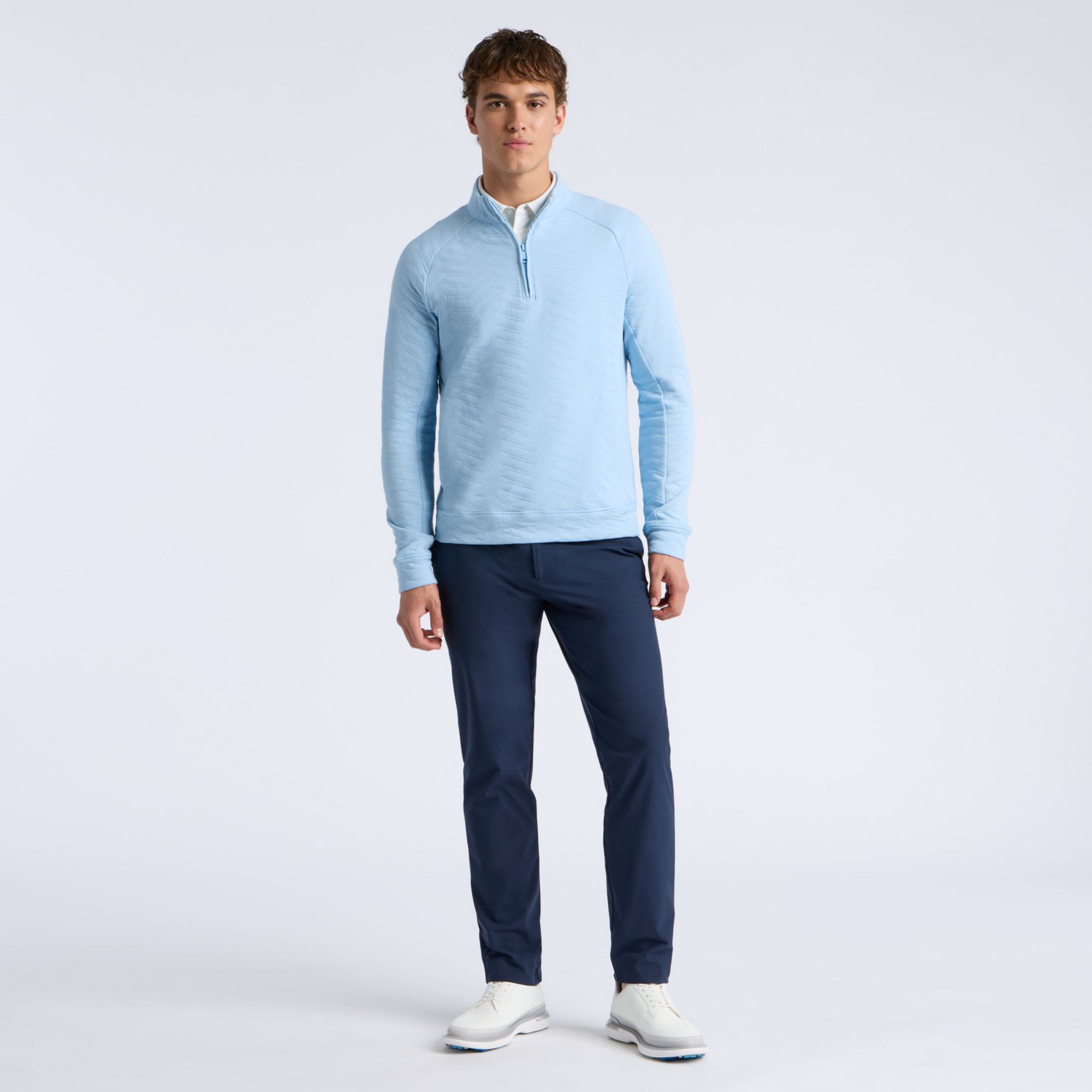 G/FORE Men's Dunes Cotton Quilted ¼ Zip Golf Pullover product image