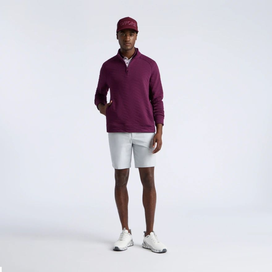 G/FORE Men's Dunes Cotton Quilted ¼ Zip Golf Pullover product image