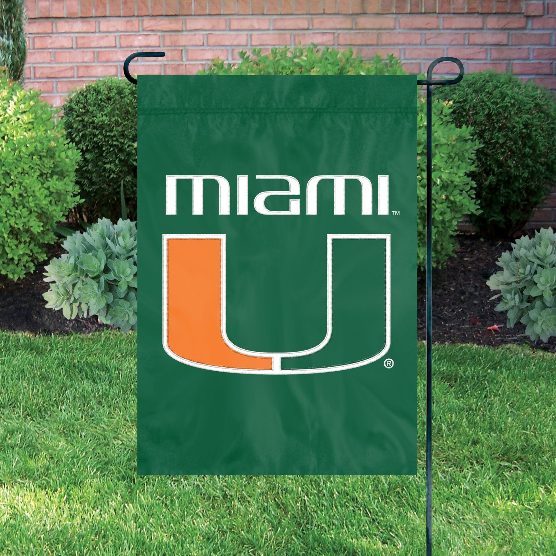 Party Animal Miami Hurricanes Premium Garden Flag product image