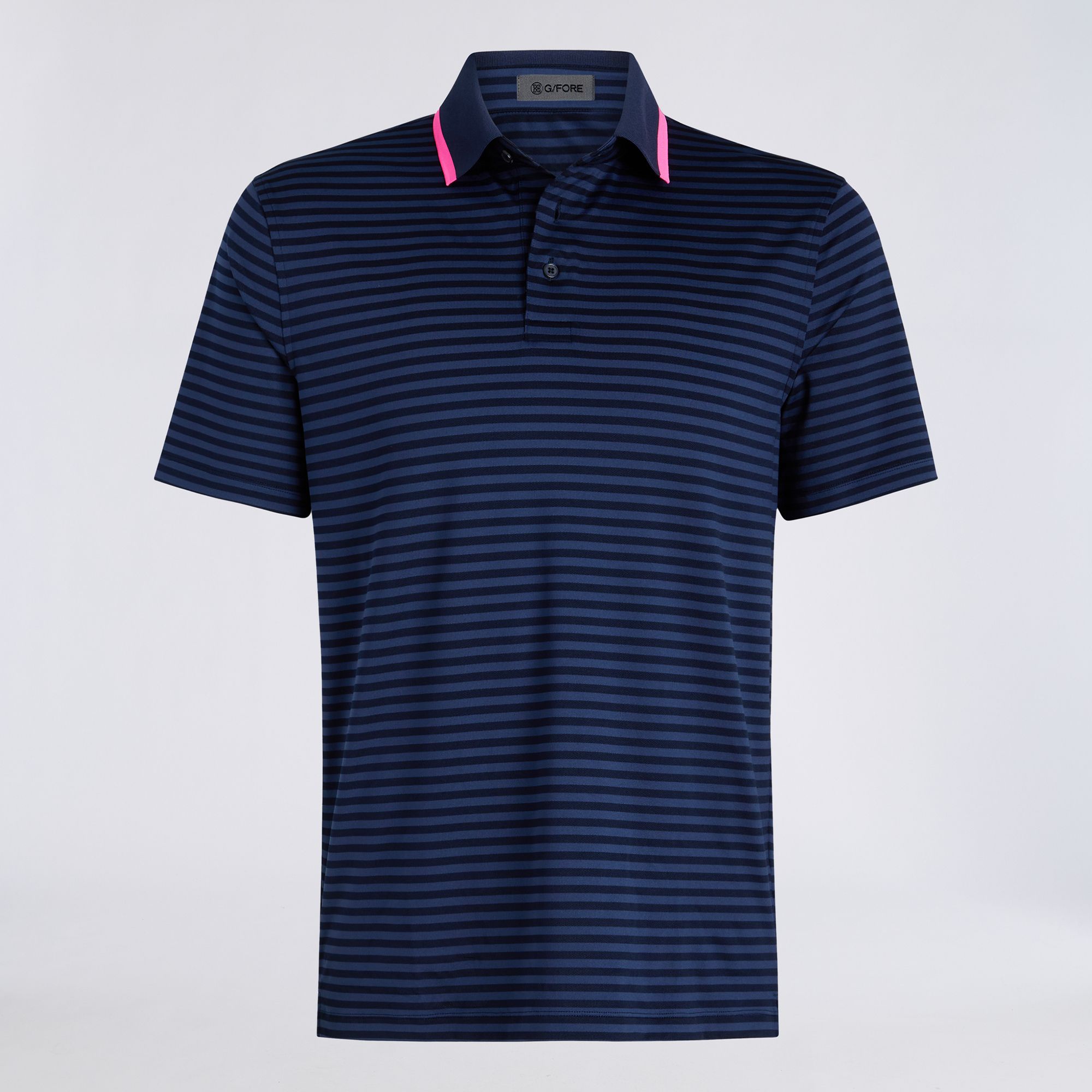 G/FORE Men's Perforated Stripe Jersey Golf Polo product image