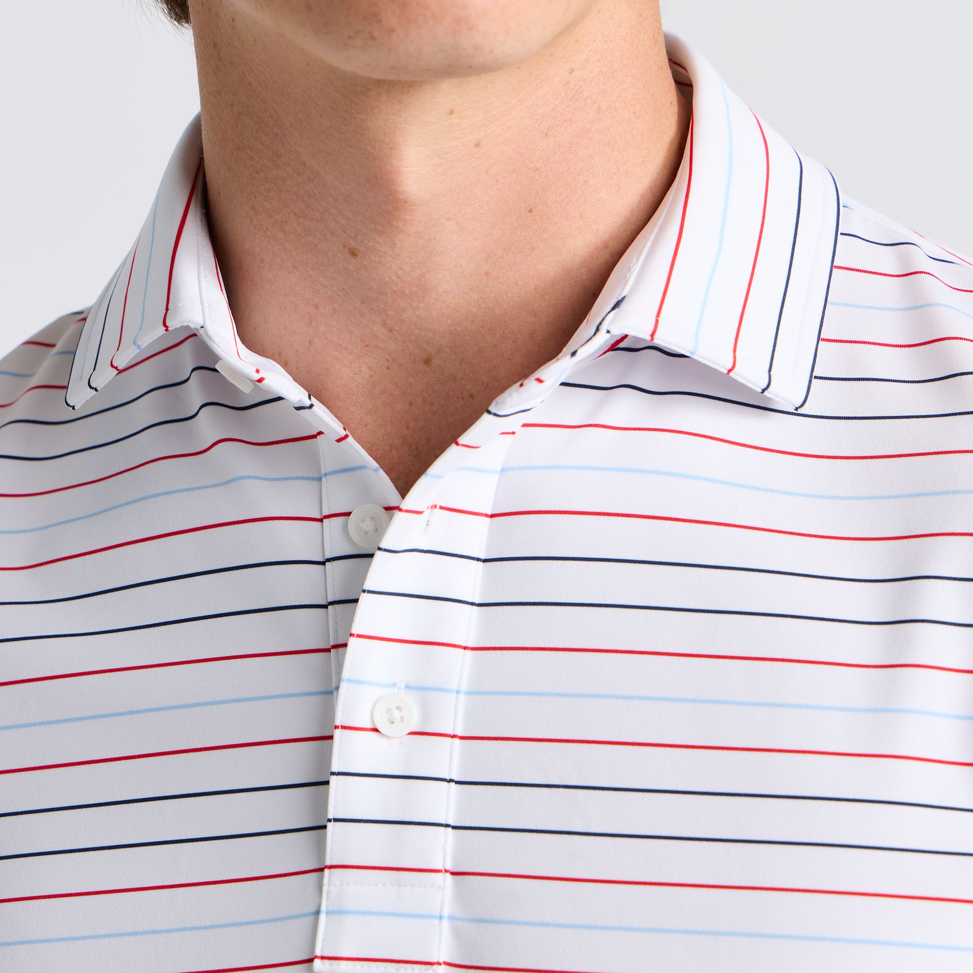 G/FORE Men's Multi-Stripe Tech Jersey Golf Polo product image