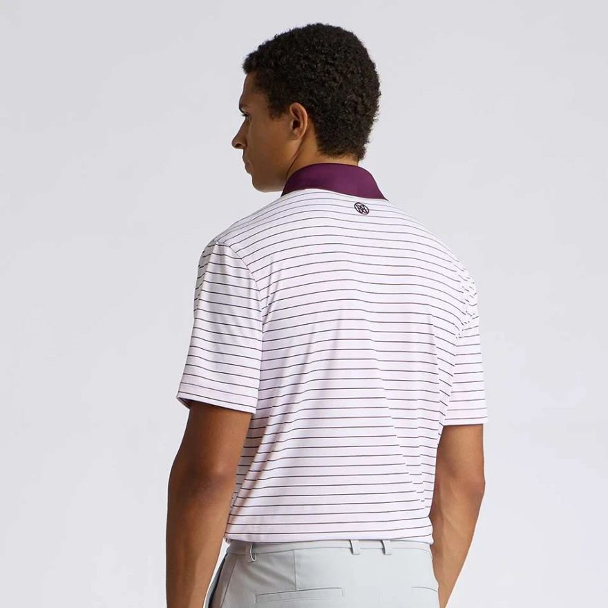 G/FORE Men's Herringbone Stripe Tech Jersey Golf Polo product image