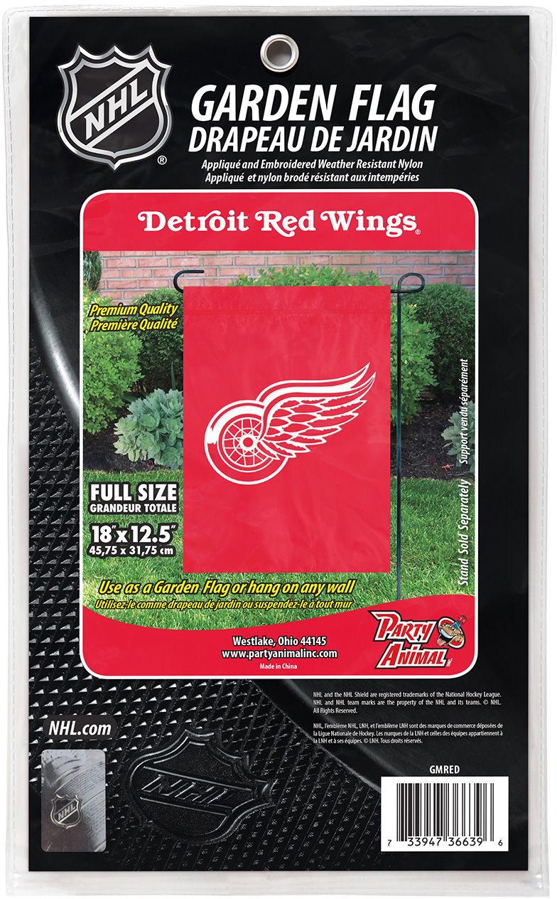 Party Animal Detroit Red Wings Premium Garden Flag product image