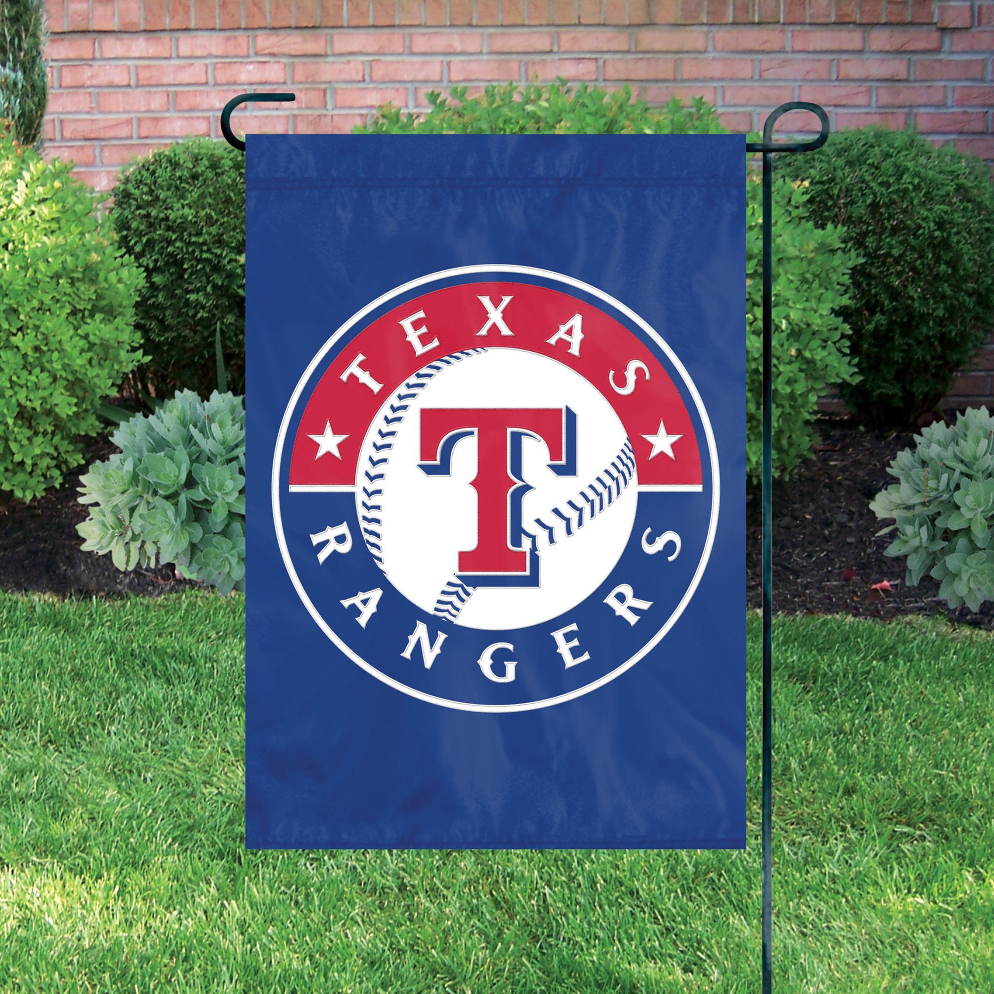 Party Animal Texas Rangers Premium Garden Flag product image