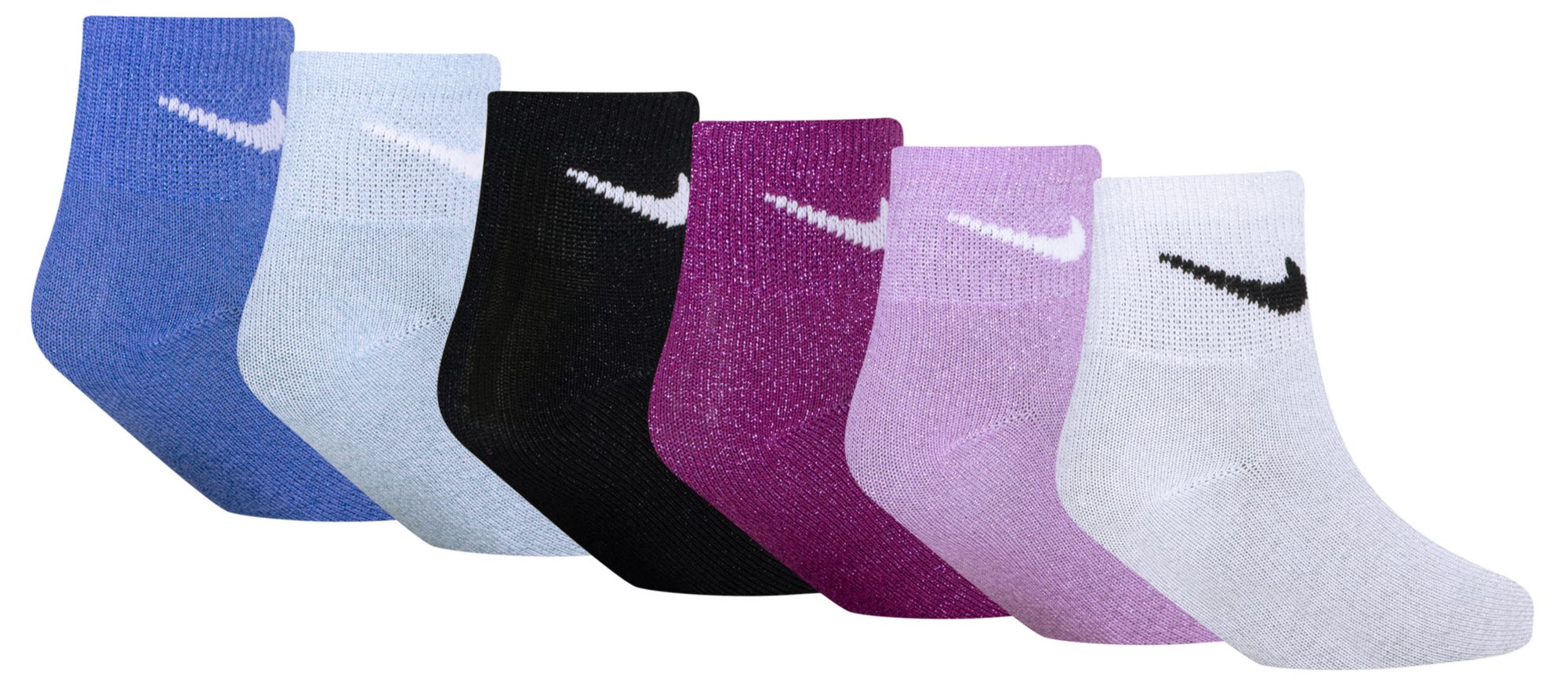 Nike Youth Lurex Quarter Socks 6-Pack product image